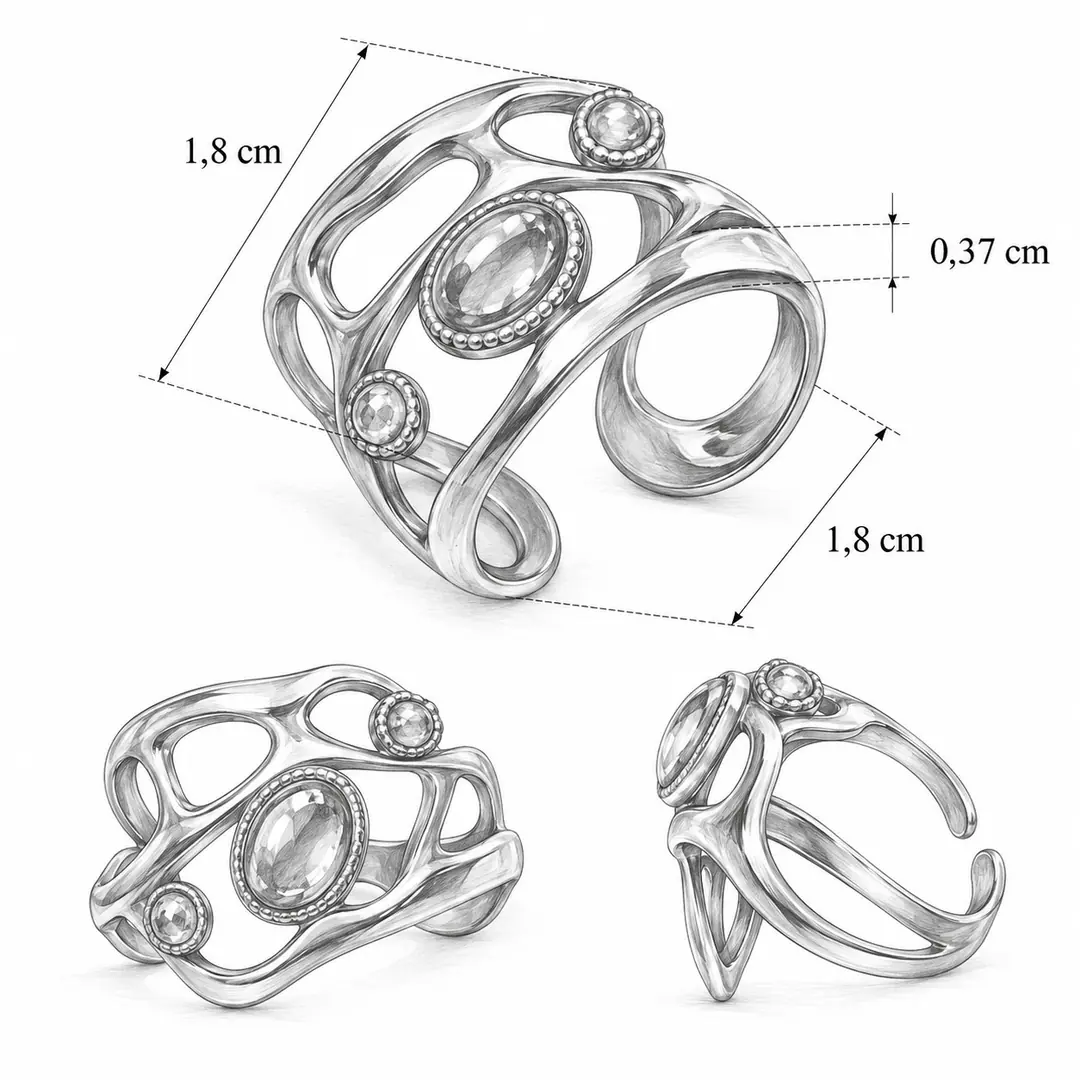 Fyrelle Ring | Çelik Yüzük 3