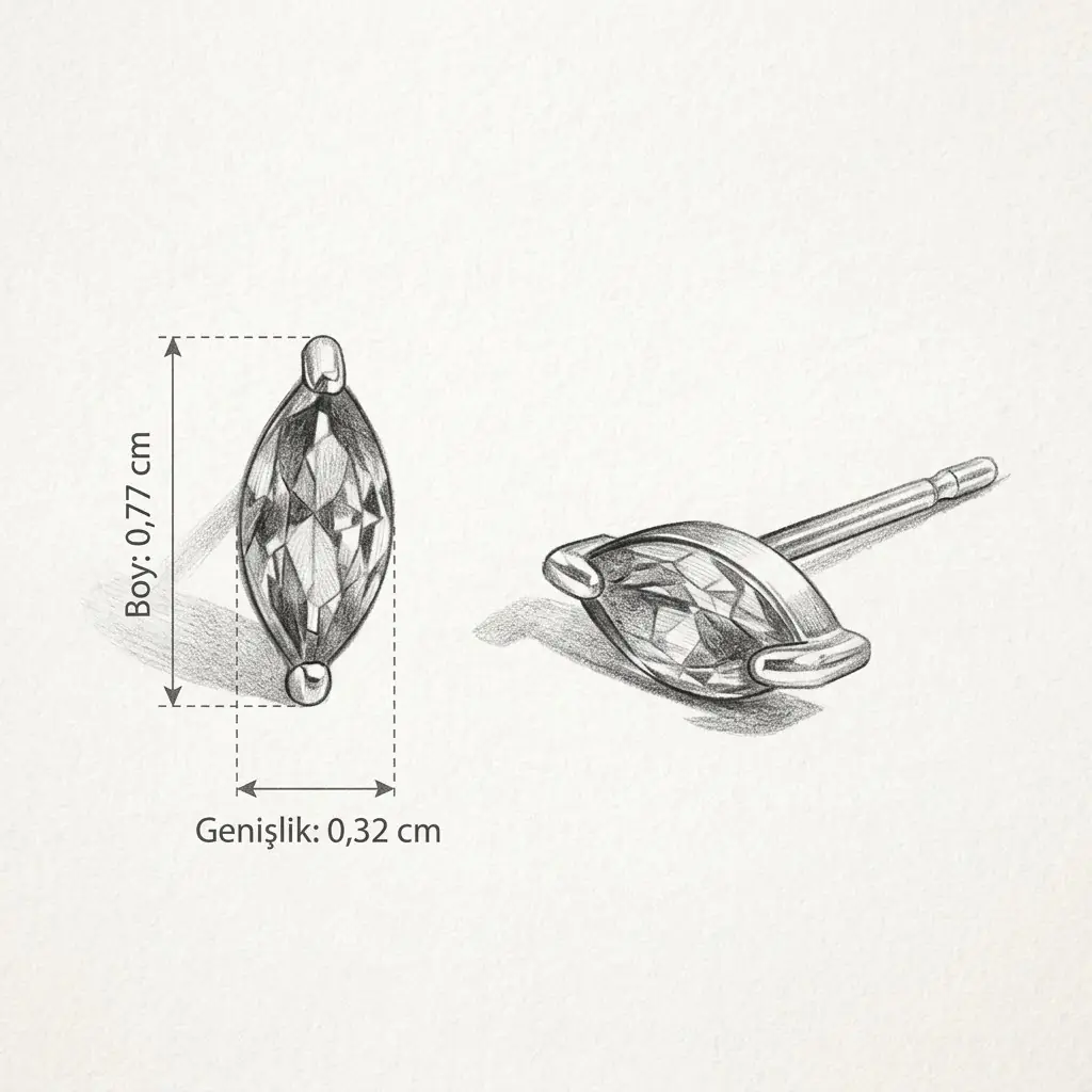 Lavinia Earring | Çelik Küpe 5