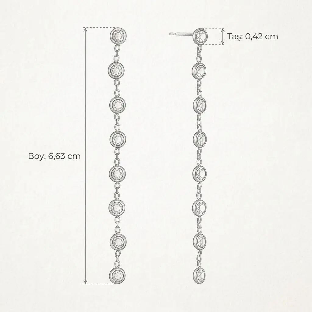 Smeraldine Earring | Çelik Küpe 5