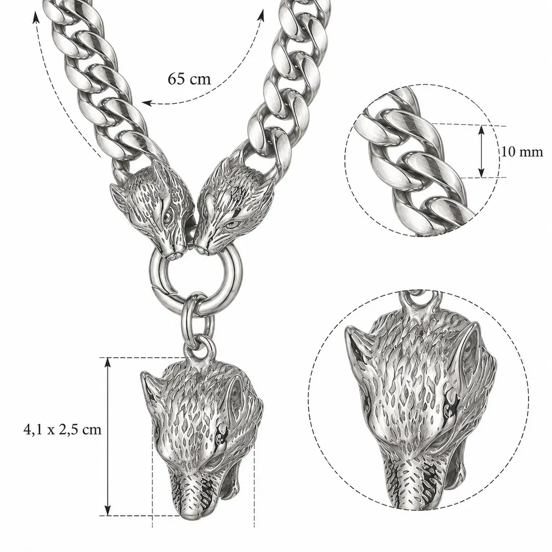 Dravik Necklace | Erkek Çelik Kolye 4