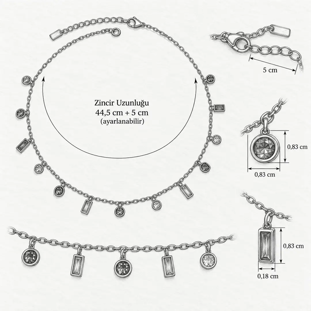 Rasemon Necklace | Çelik Kolye 4