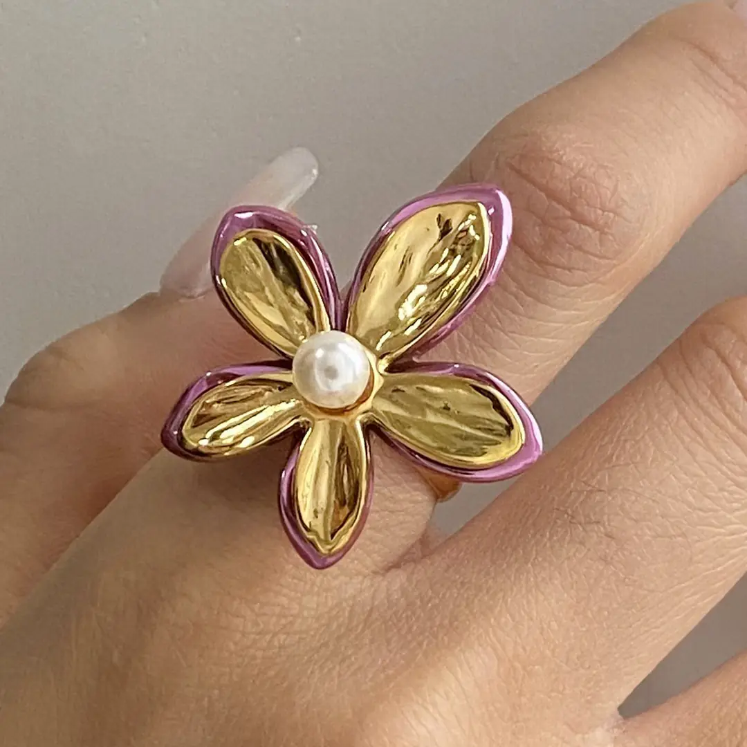 Magnolya Ring | Çelik Yüzük 2