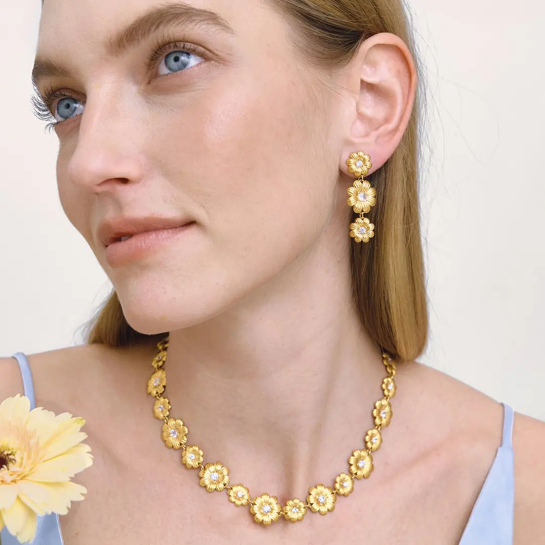 Triflora Earring | Çelik Küpe 4