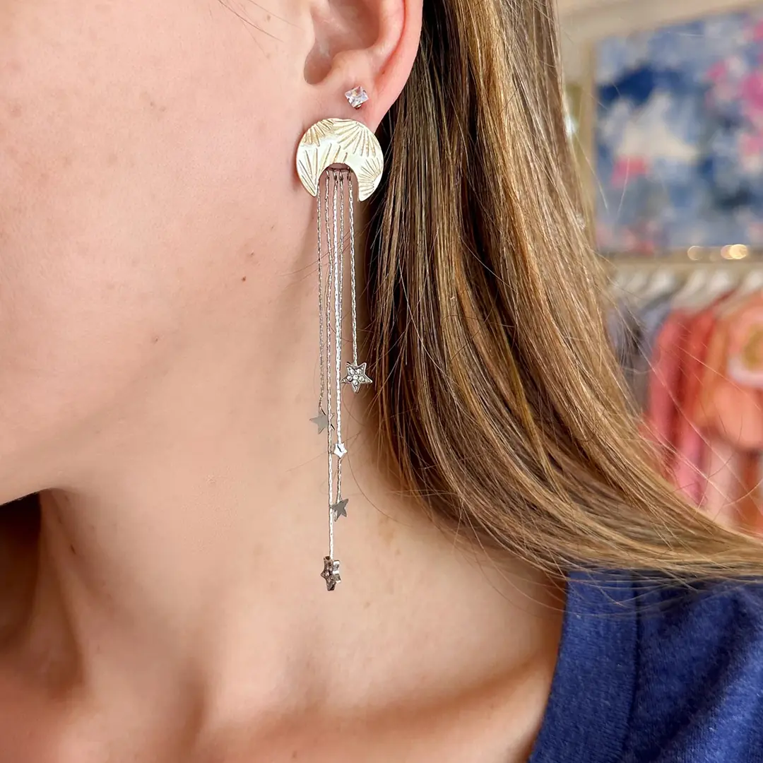 Moon Earring | Çelik Küpe 2