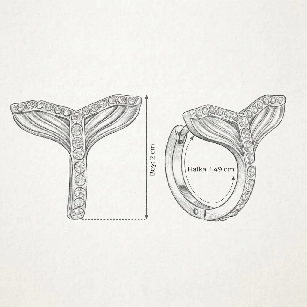 Balenia Earring | Çelik Küpe 7