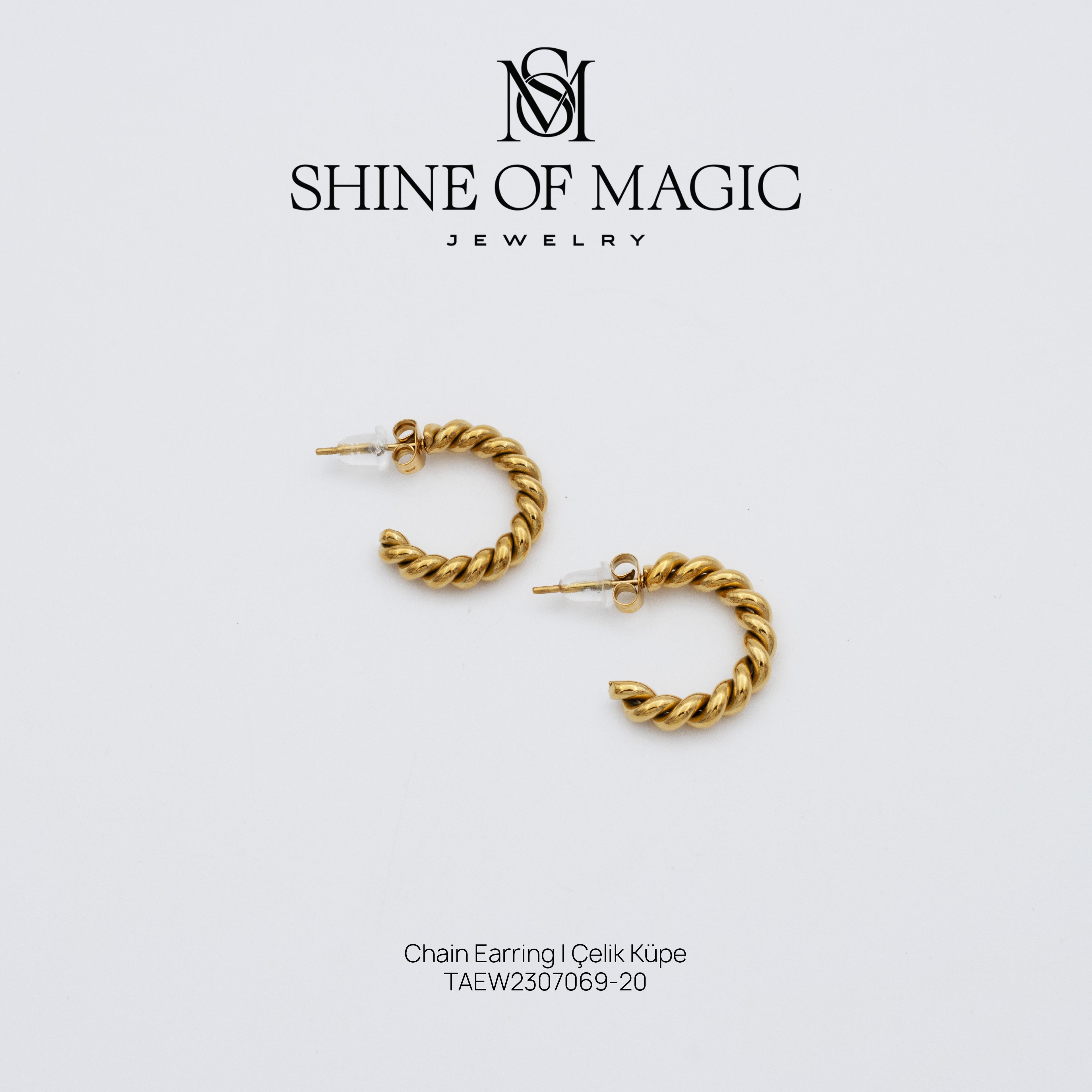 Chain Earring | Çelik Küpe