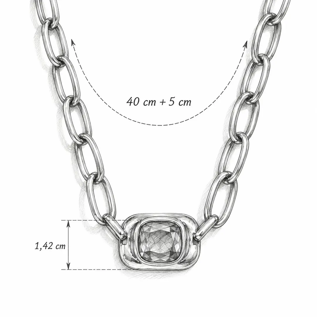 Zumrella Necklace | Çelik Kolye 4