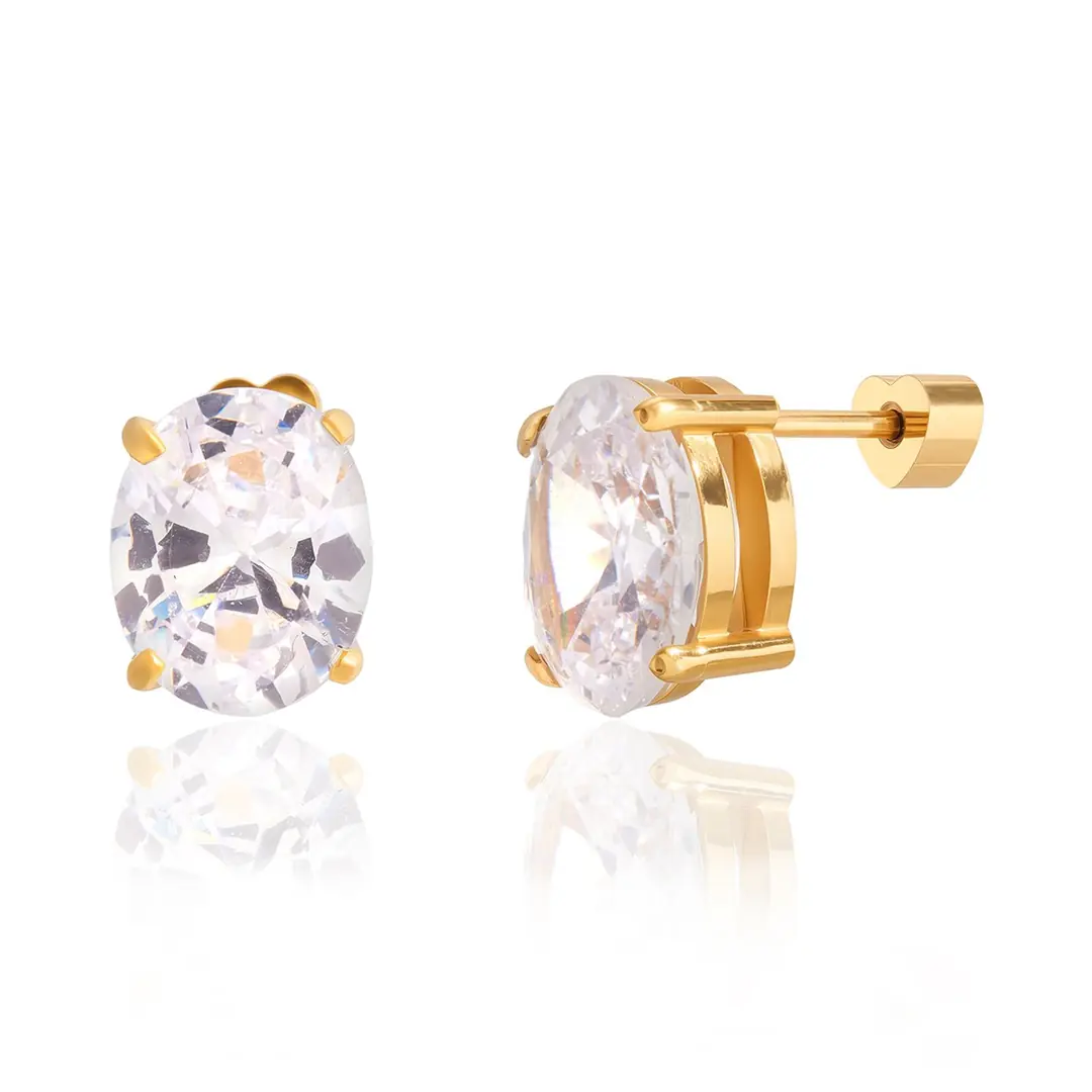 Ovessa Earring | Çelik Küpe