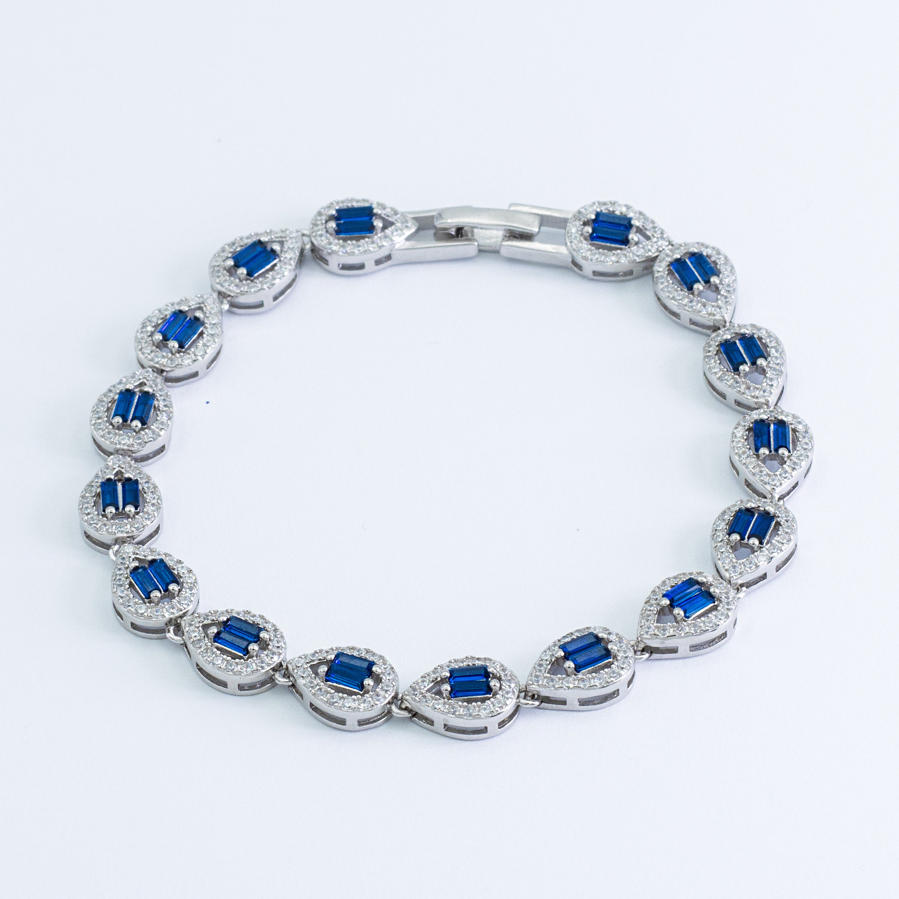 Sapphire Drop Bracelet | Silver Kadın Bileklik