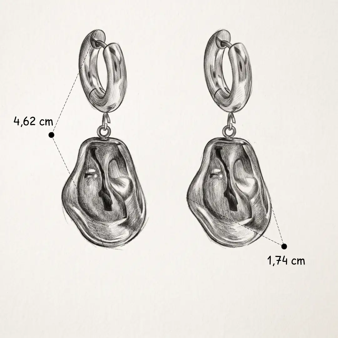 Ragain Earring | Çelik Küpe 4
