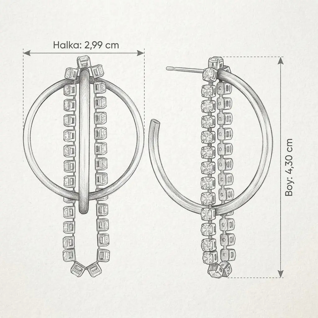 Duvessa Earring | Çelik Küpe 5