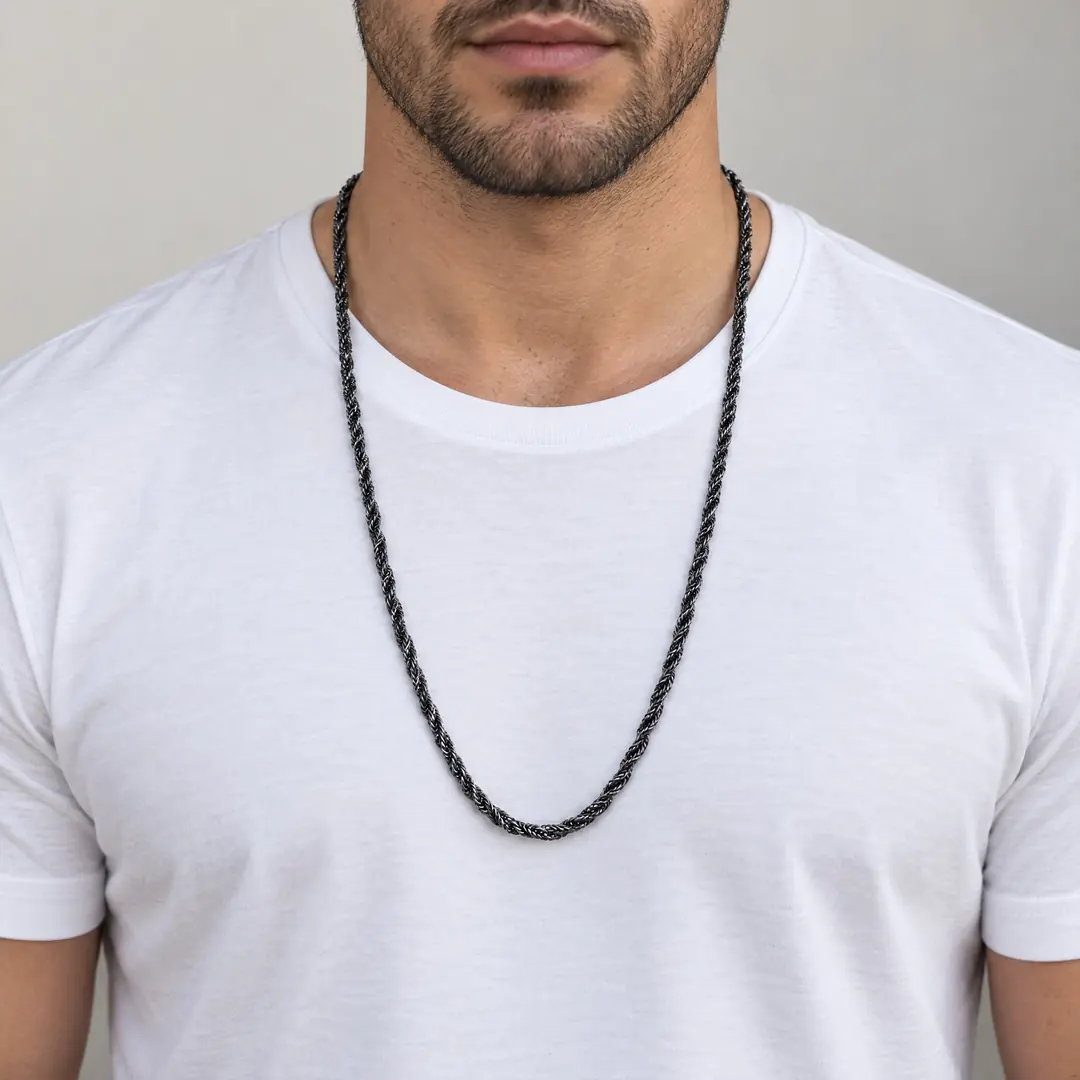 Ruskel Necklace | Erkek Çelik Kolye 2
