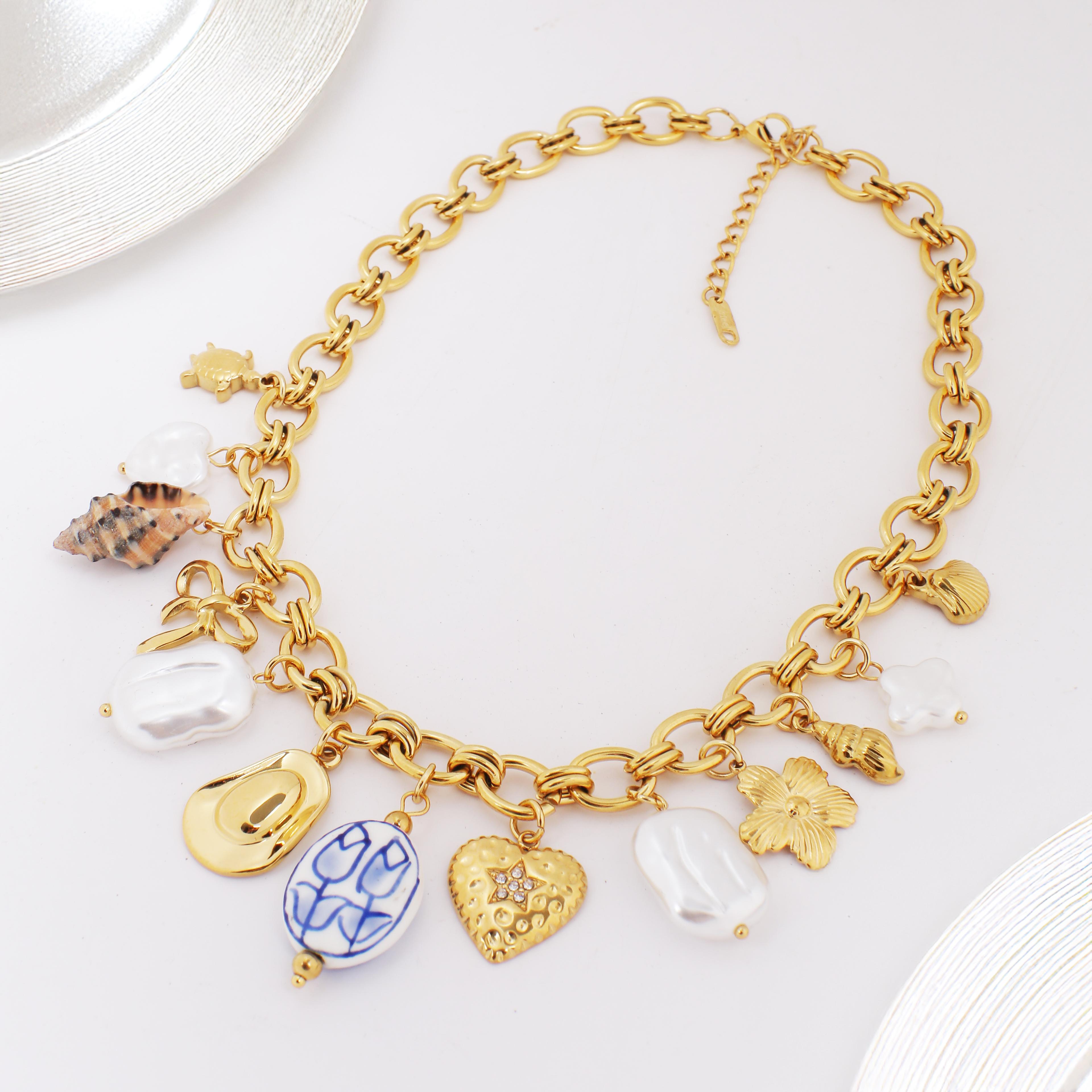  Coralia Necklace | Çelik Kolye