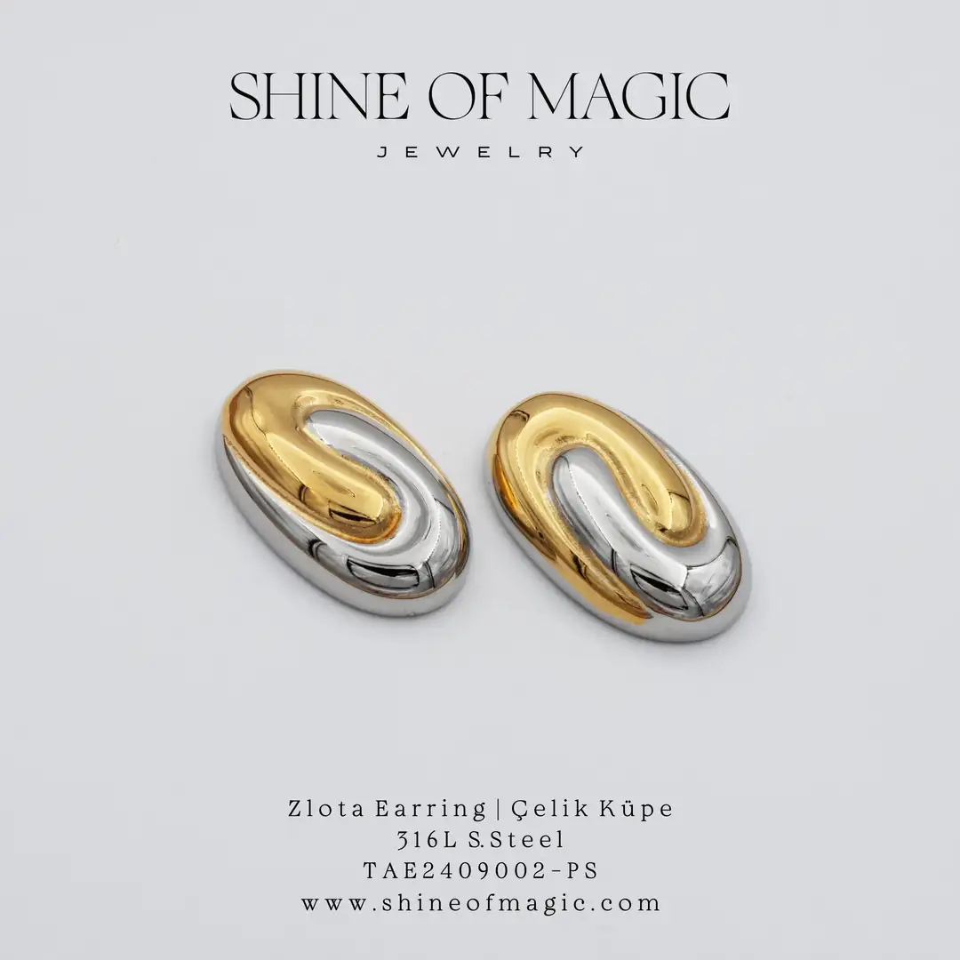 Zlota Earring | Çelik Küpe