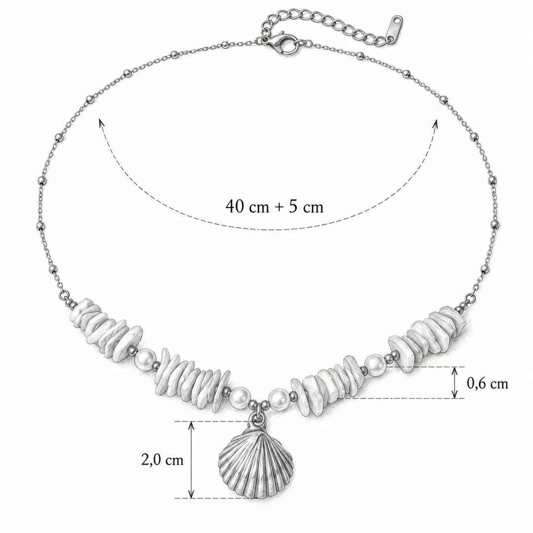 Riviera Mint Necklace | Kabuklu Kolye 2