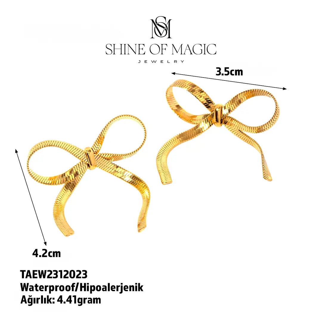 Delicate Knot Earring | Çelik Küpe 4