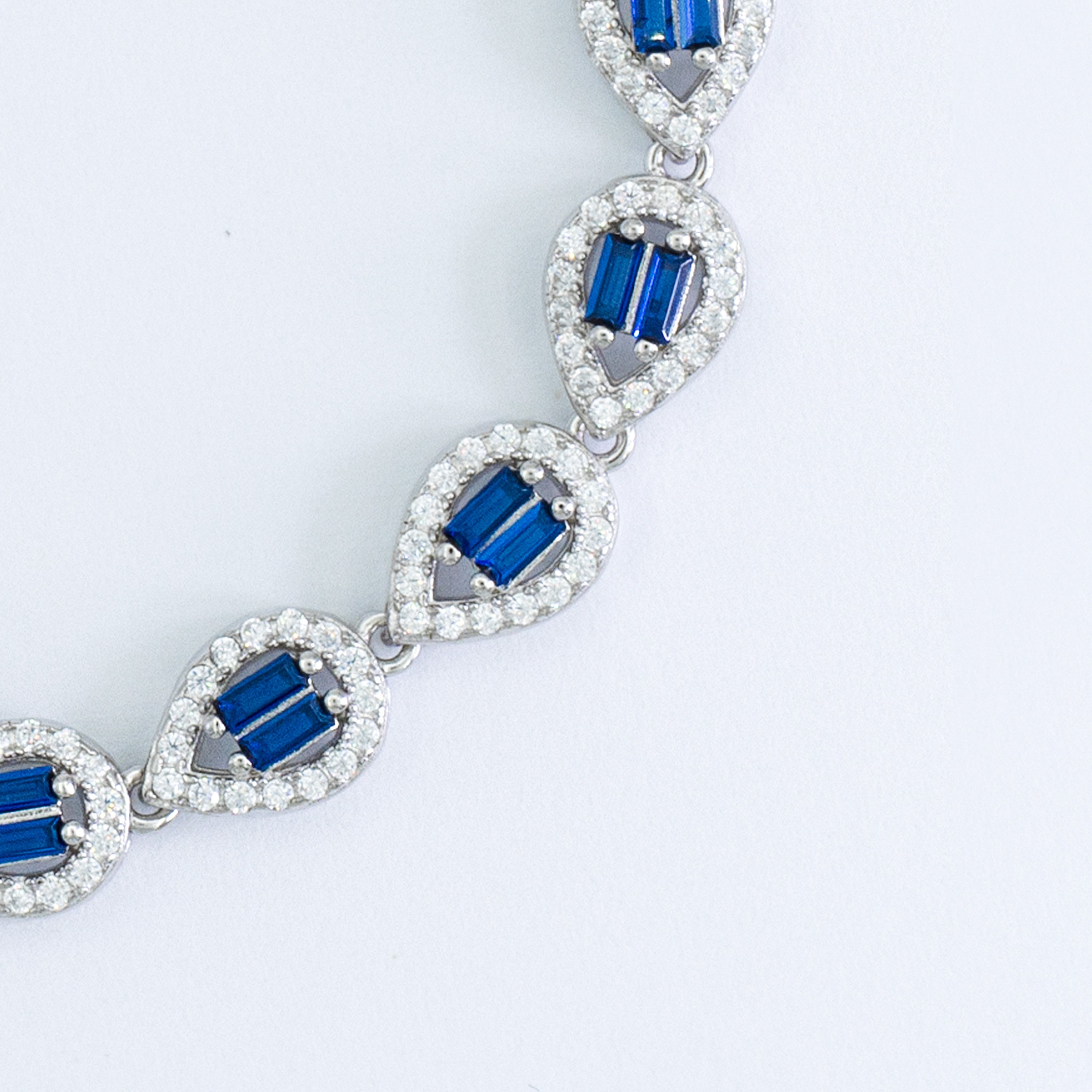 Sapphire Drop Bracelet | Silver Kadın Bileklik