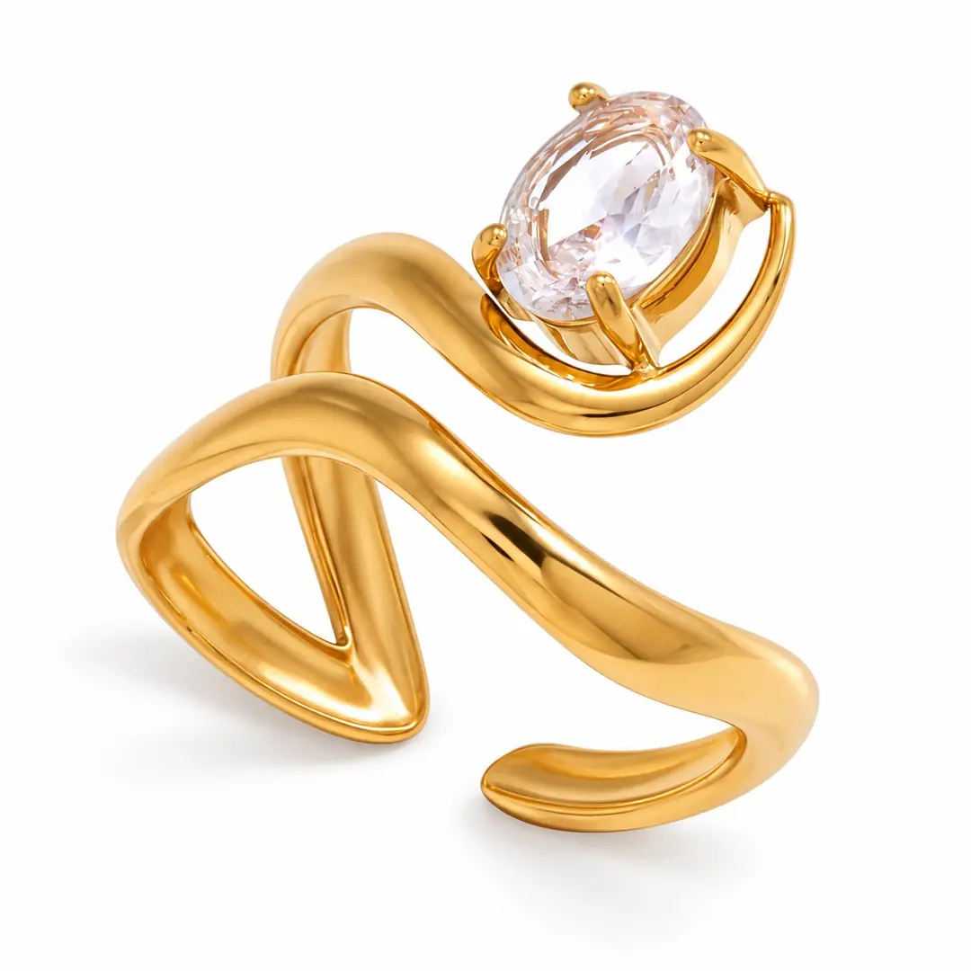 Zigzara Ring | Çelik Yüzük