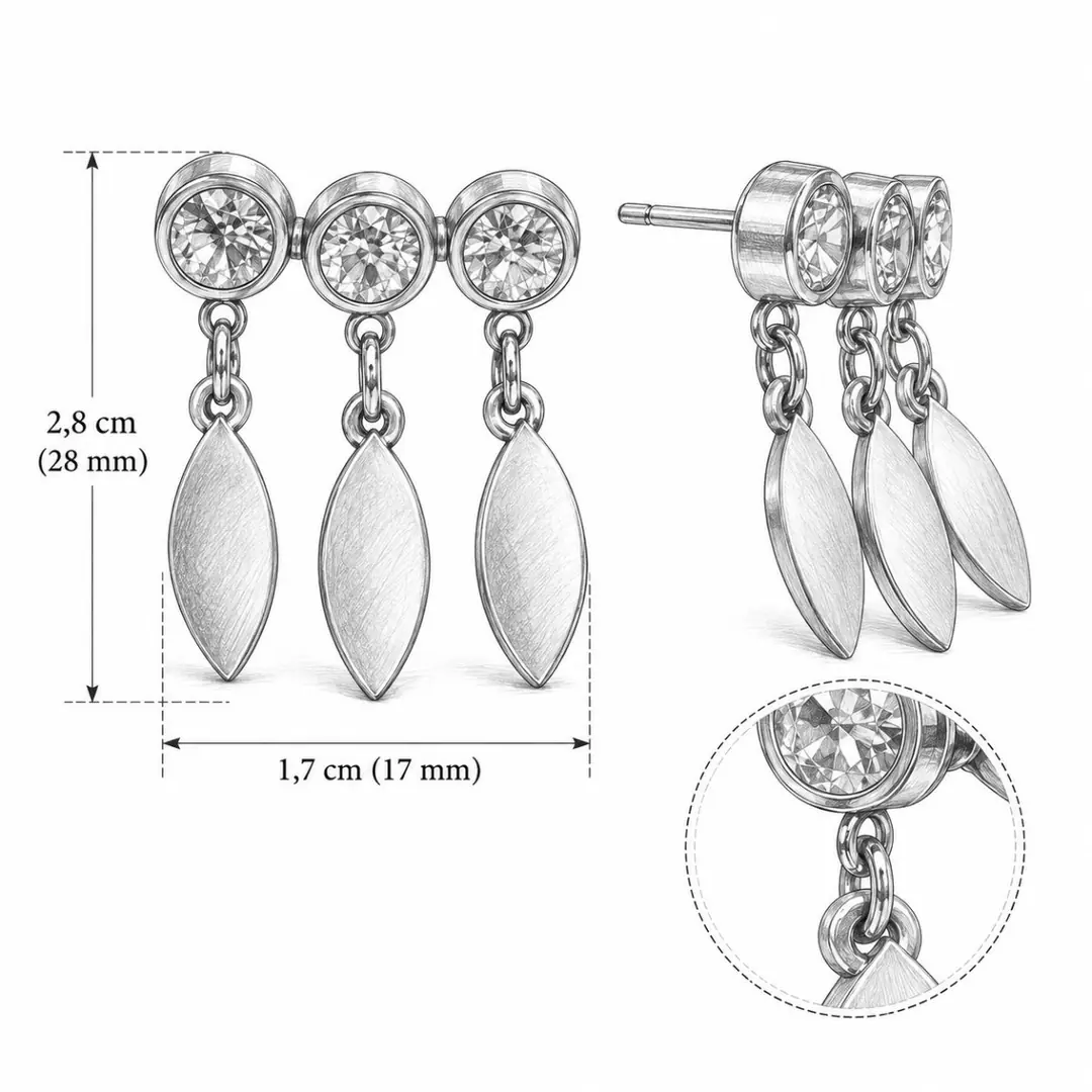 Xenara Earring | Çelik Küpe 4
