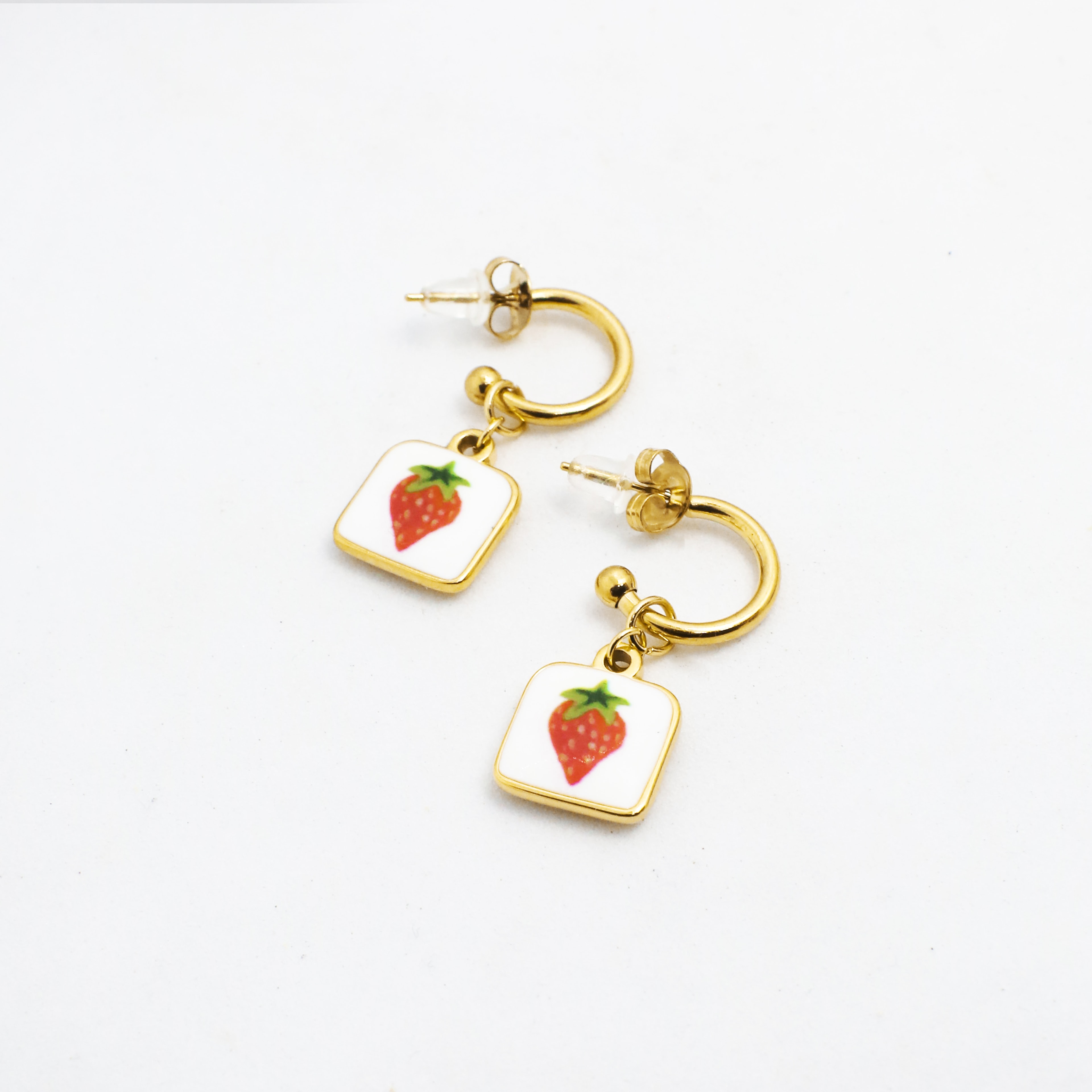 Fresa Earring | Çelik Küpe