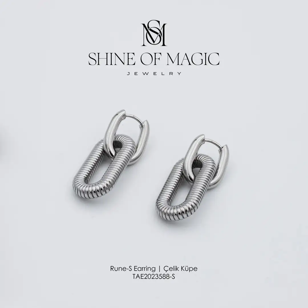 Rune-S Earring | Çelik Küpe 2