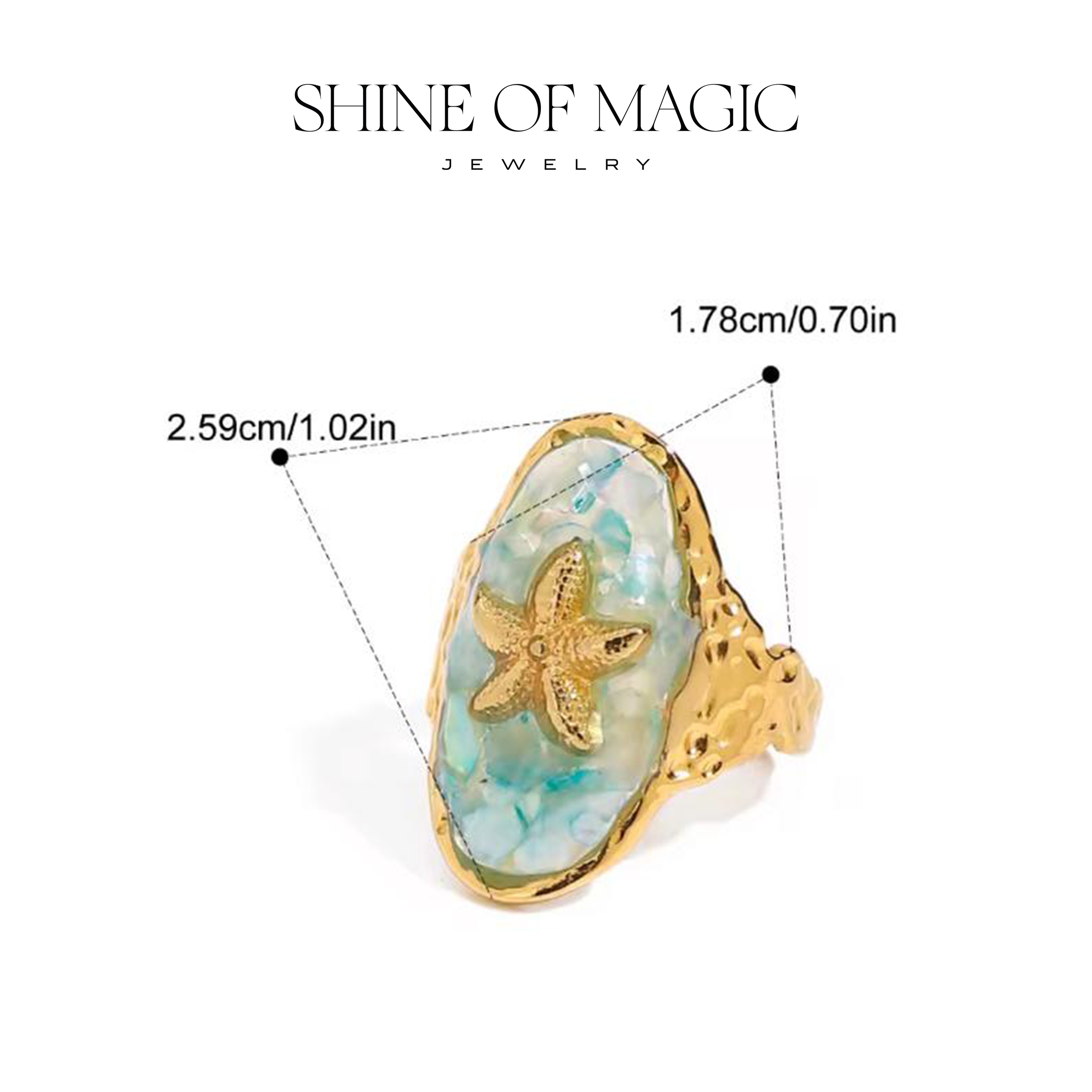Asteria Ring | Çelik Yüzük