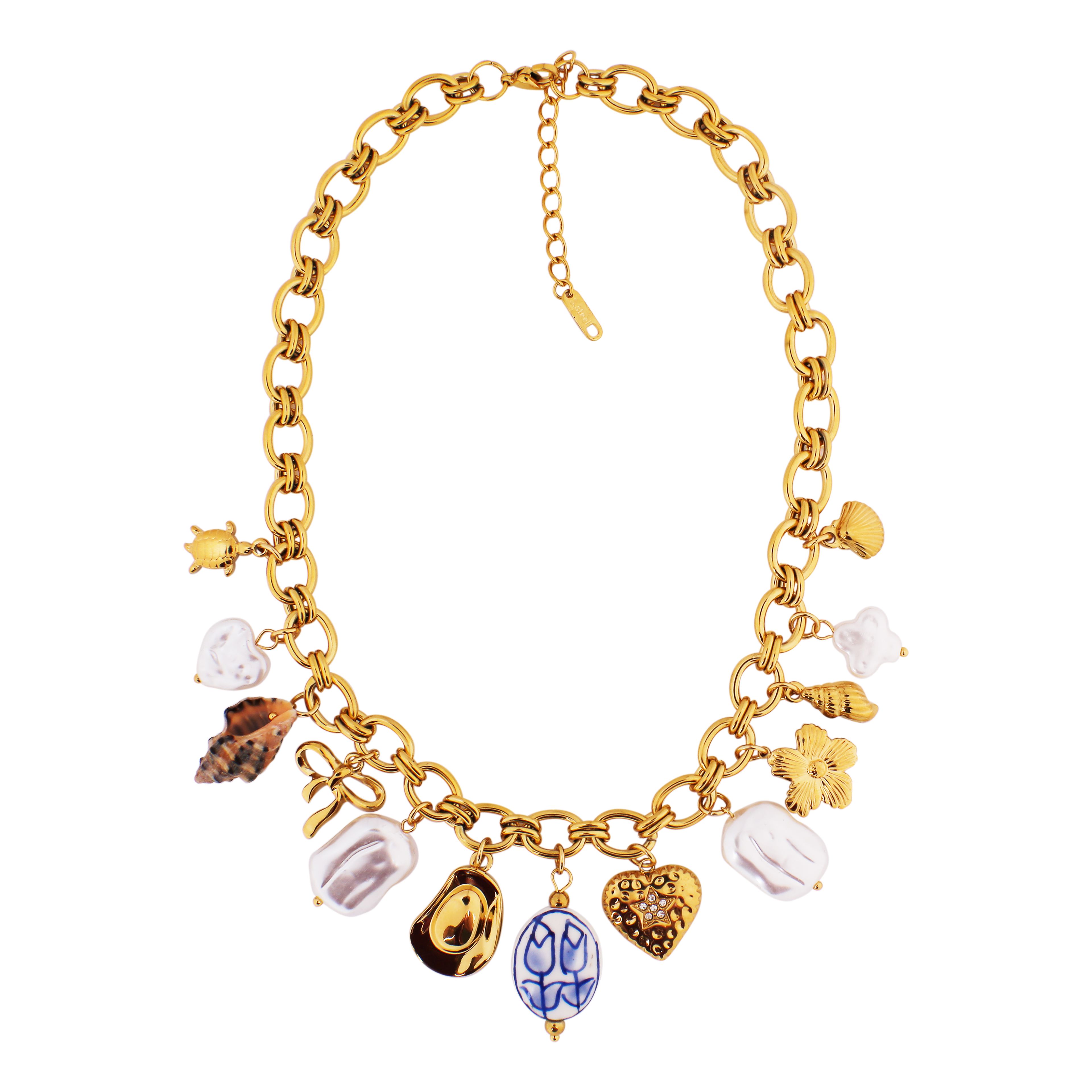  Coralia Necklace | Çelik Kolye