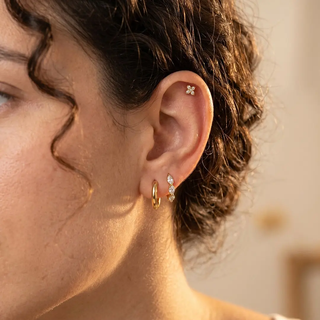 Nivella Earring | Çelik Küpe 2