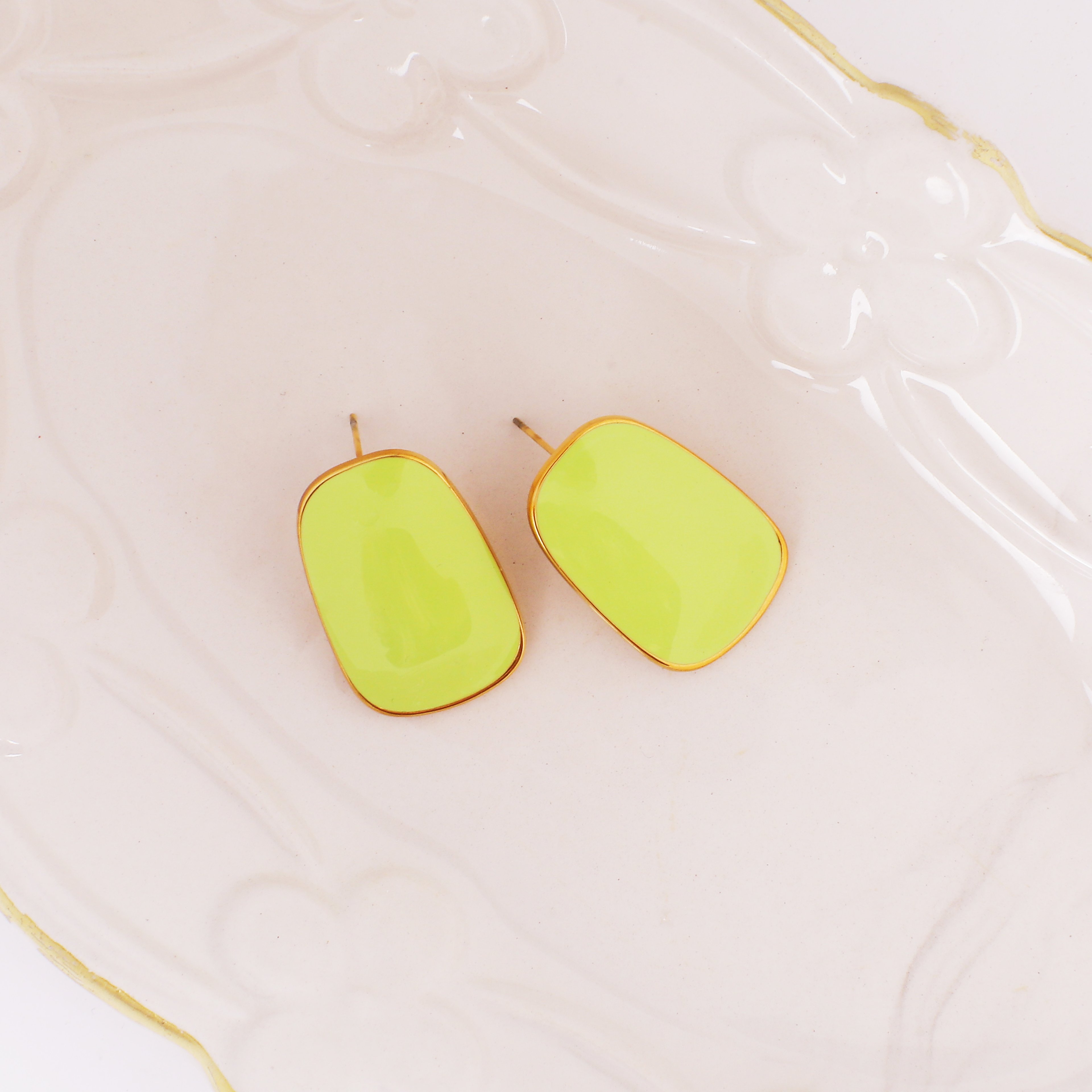 Green Aura Earring | Çelik Küpe
