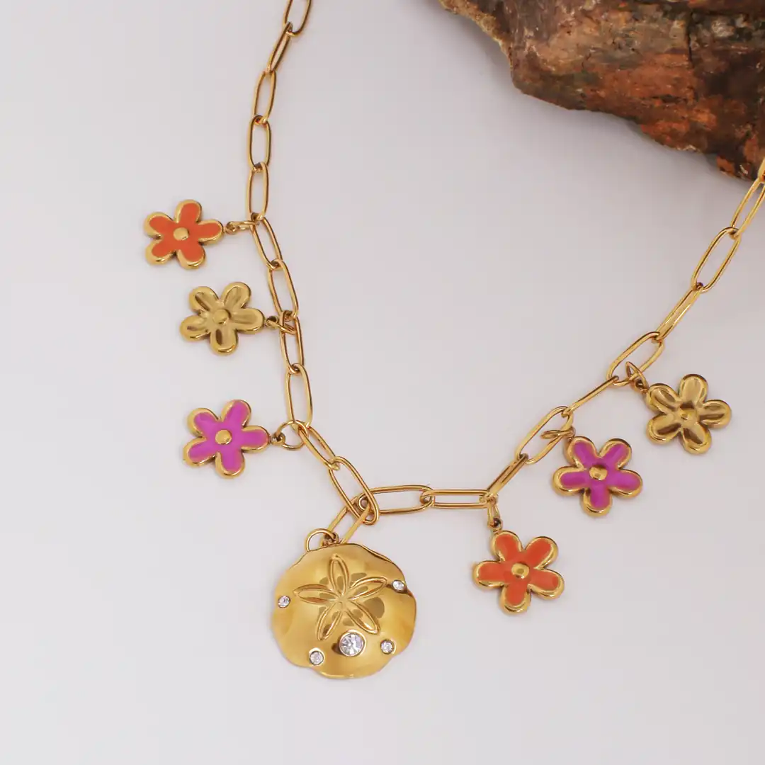 Floriana Necklace | Çelik Kolye