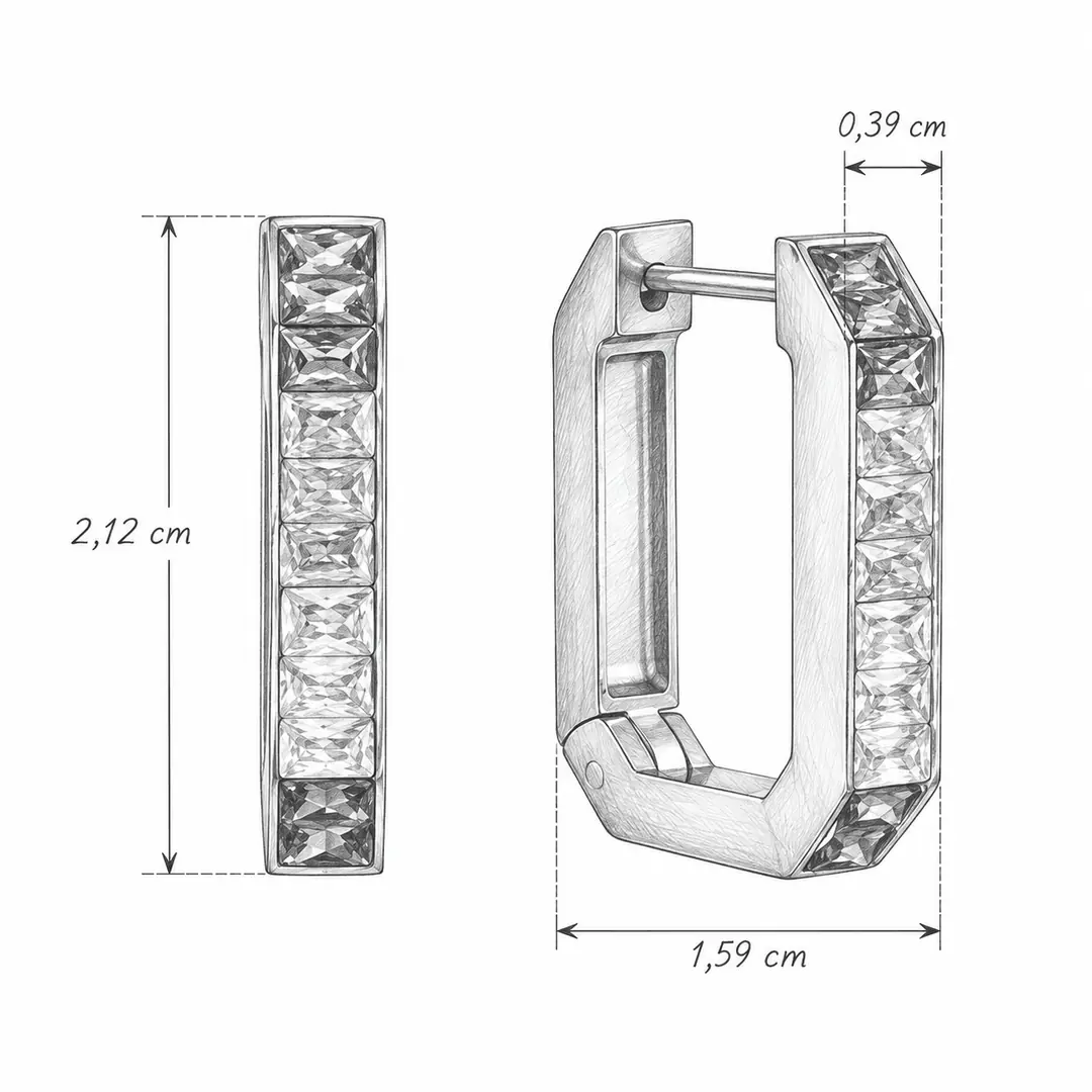 Arcolina Earring | Çelik Küpe 5