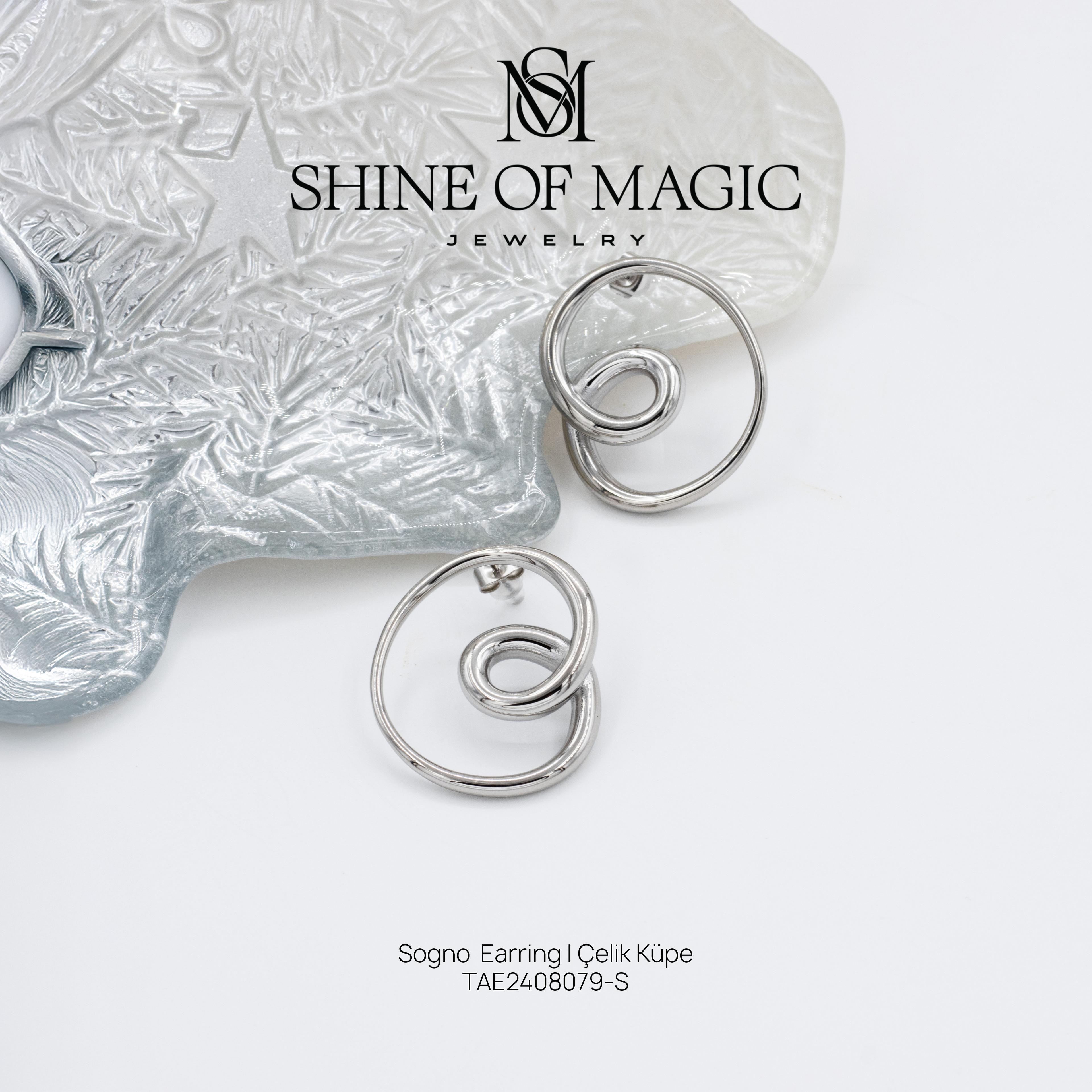 Sogno Earring | Çelik Küpe