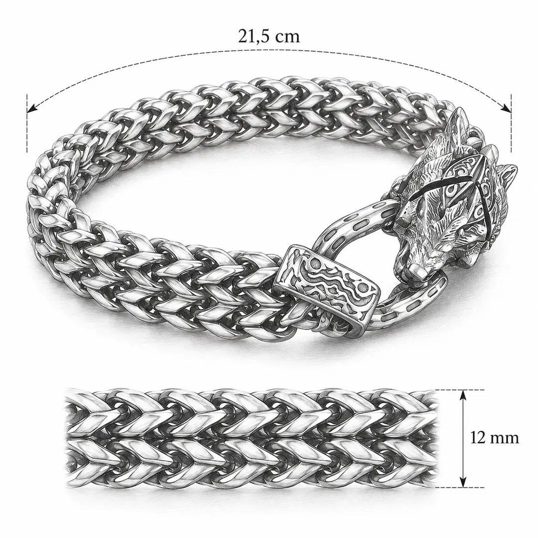 Ulfrik Bracelet | Erkek Çelik Bileklik 3
