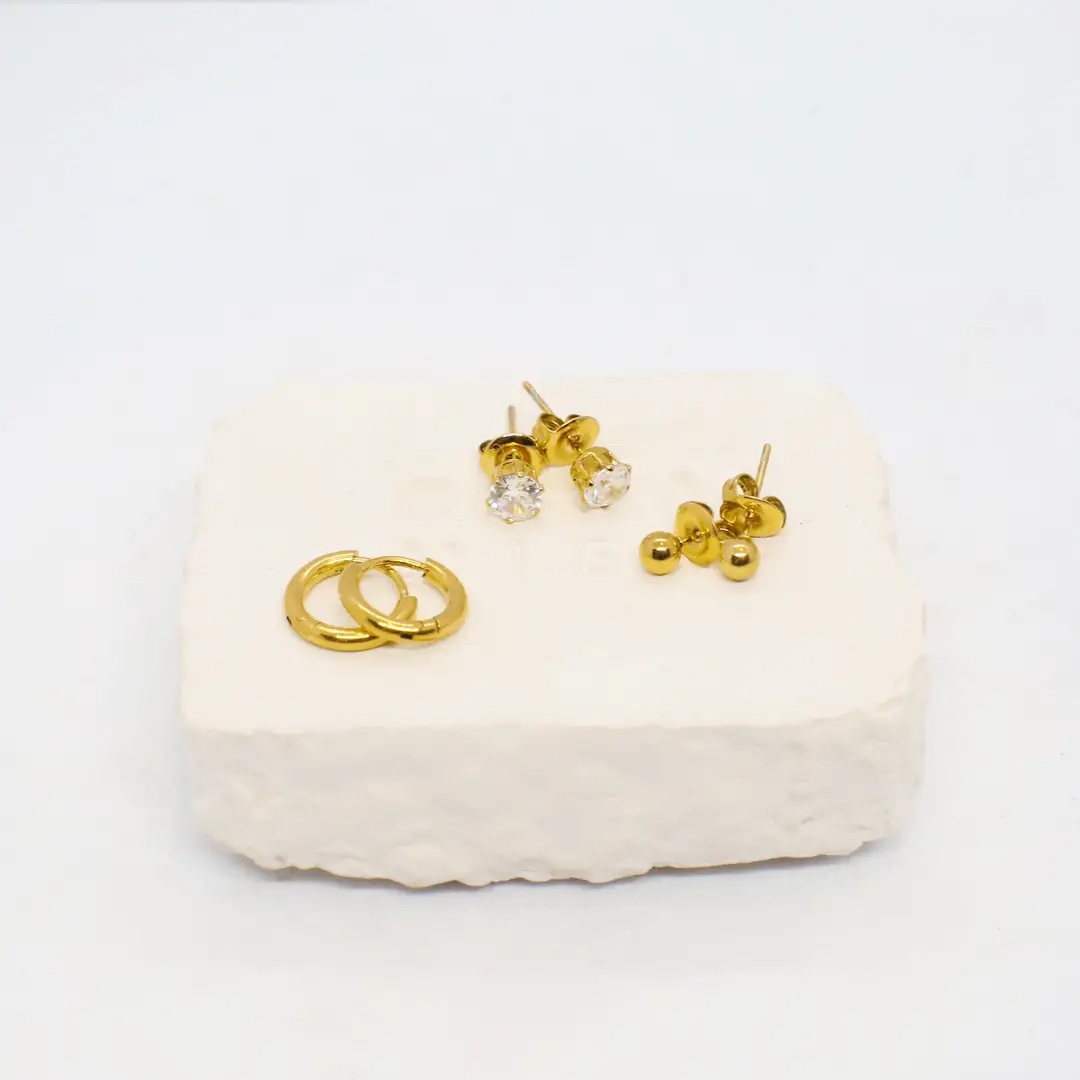 Trivora Earring | Çelik Küpe 1
