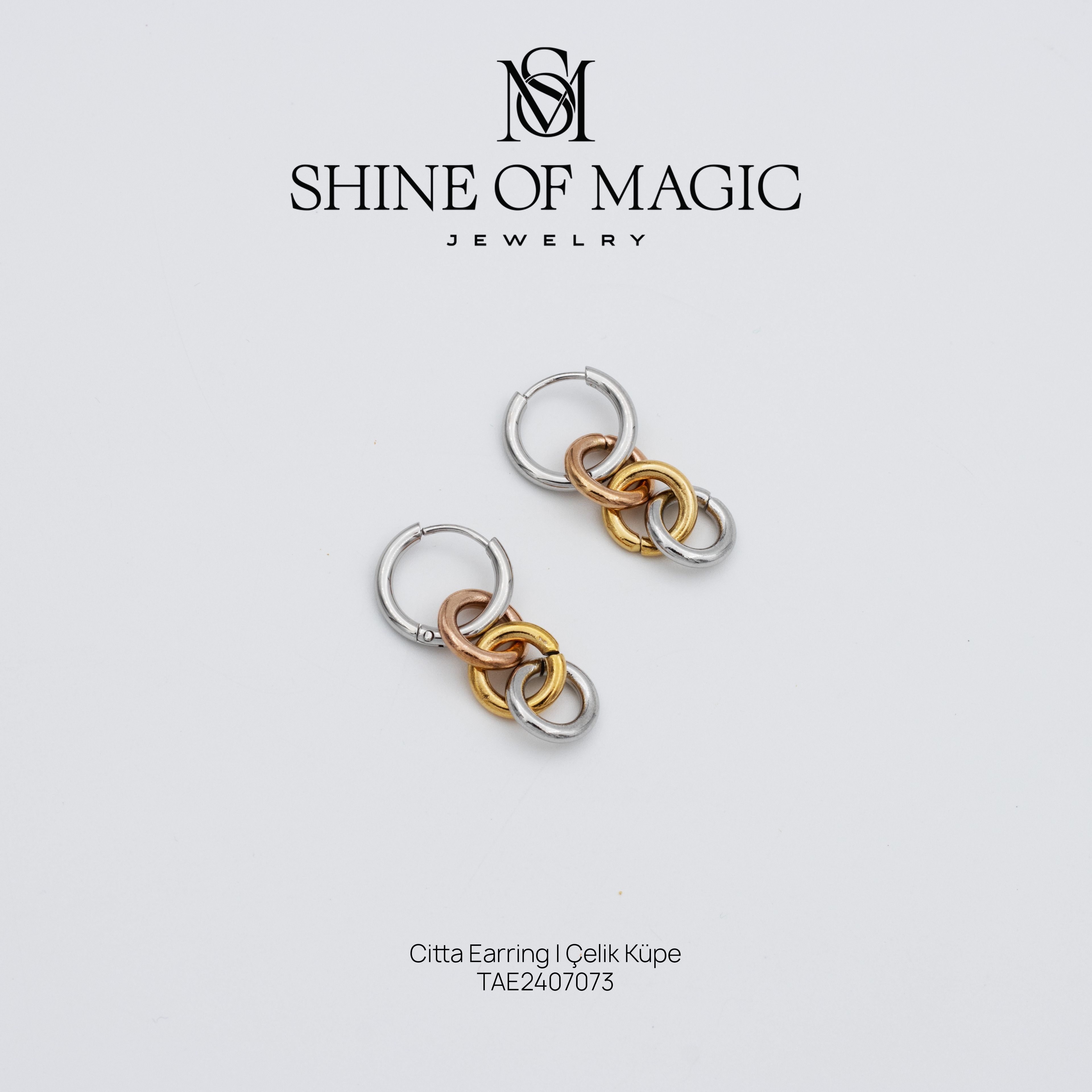 Citta Earring | Çelik Küpe