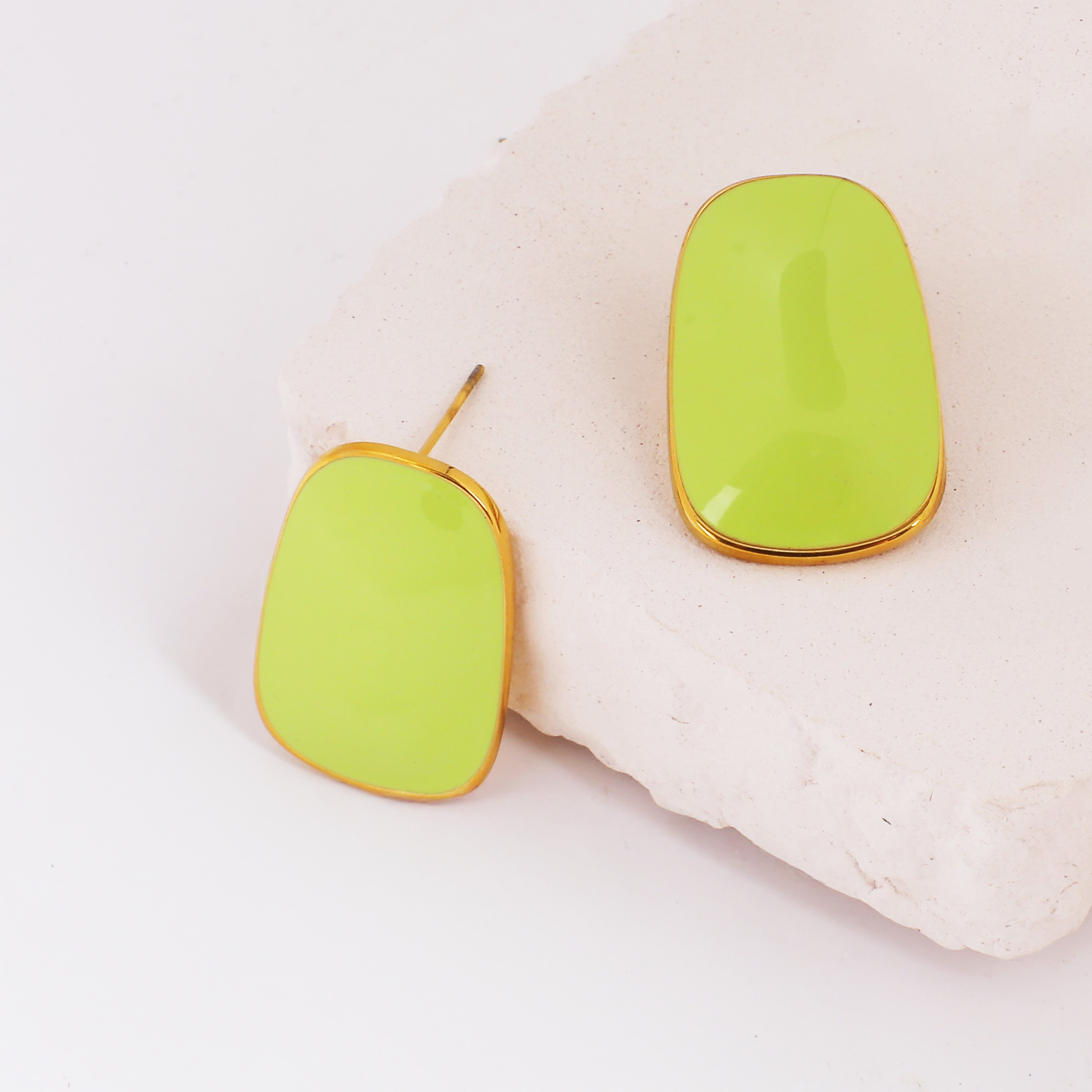 Green Aura Earring | Çelik Küpe
