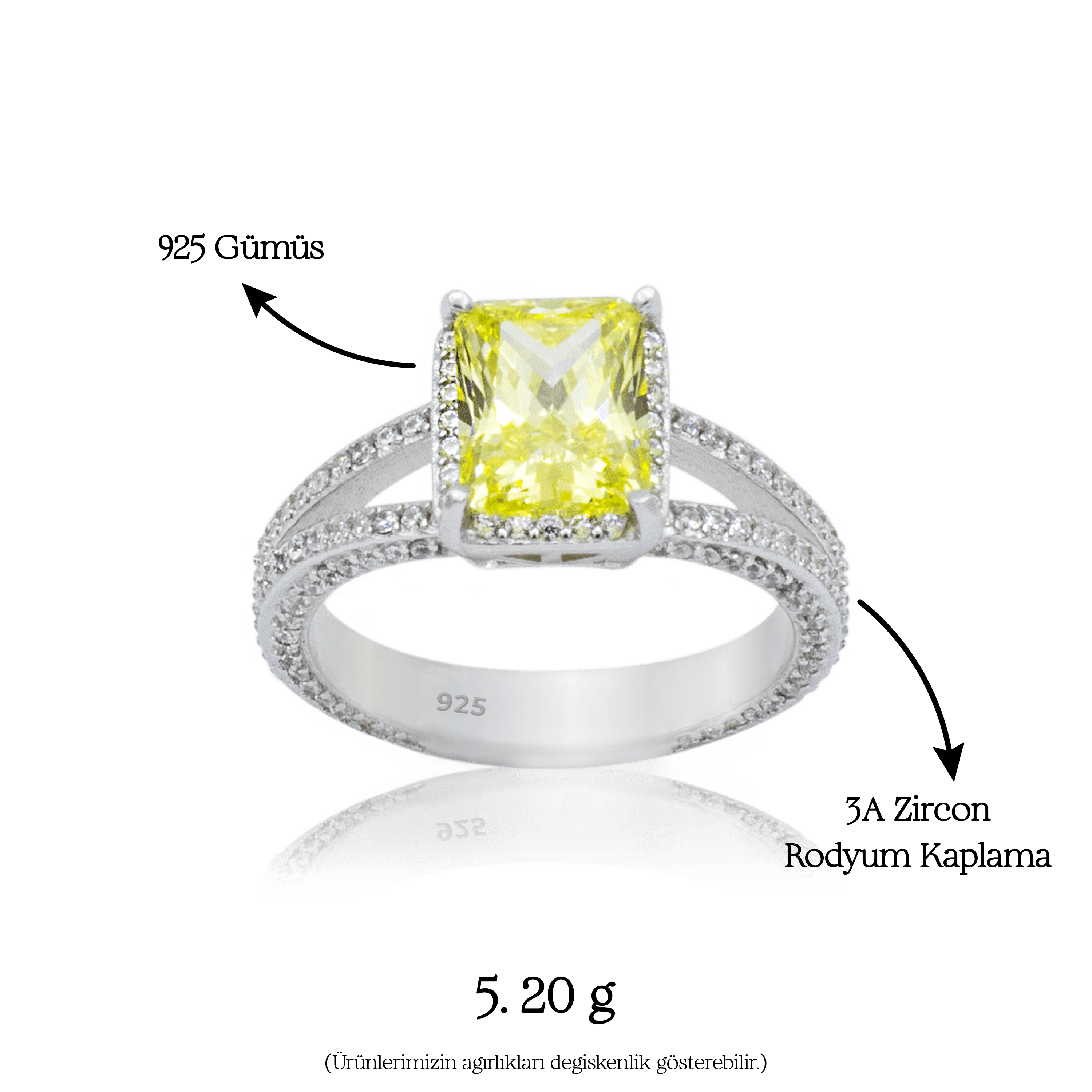 Solare Ring | Silver Kadın Yüzük