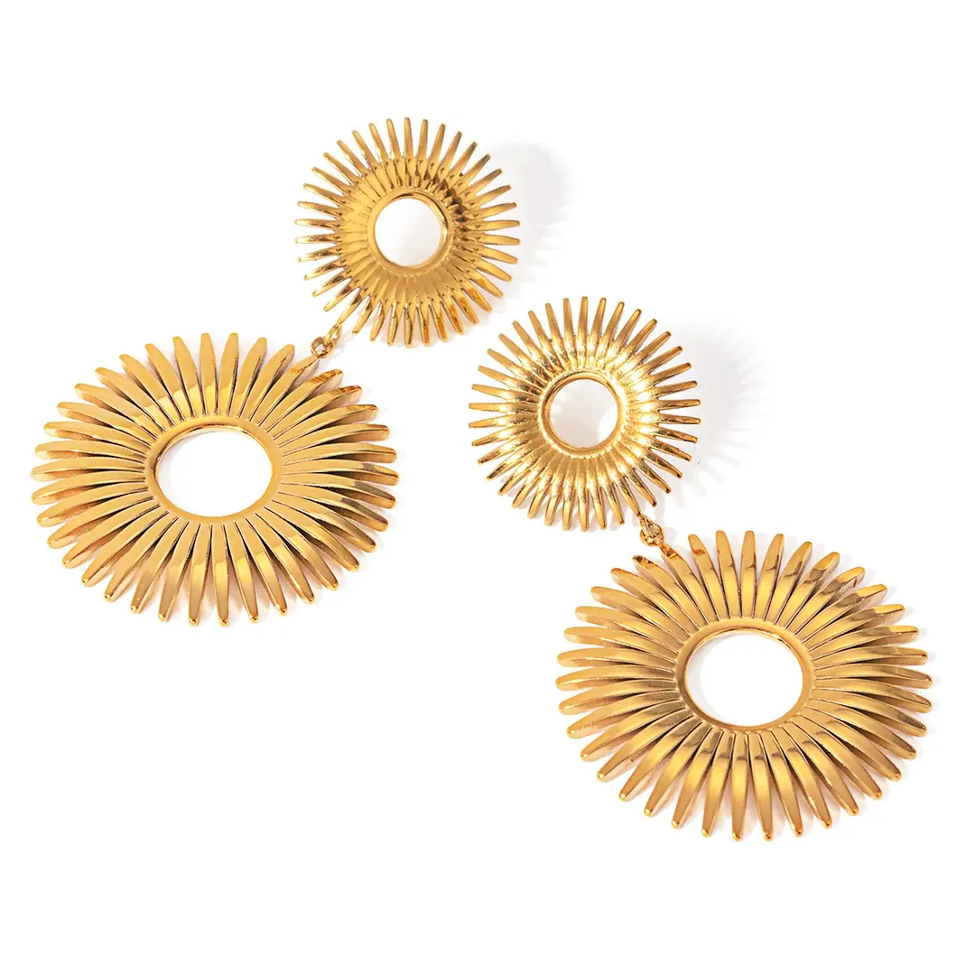 Gunesa Earring | Çelik Küpe