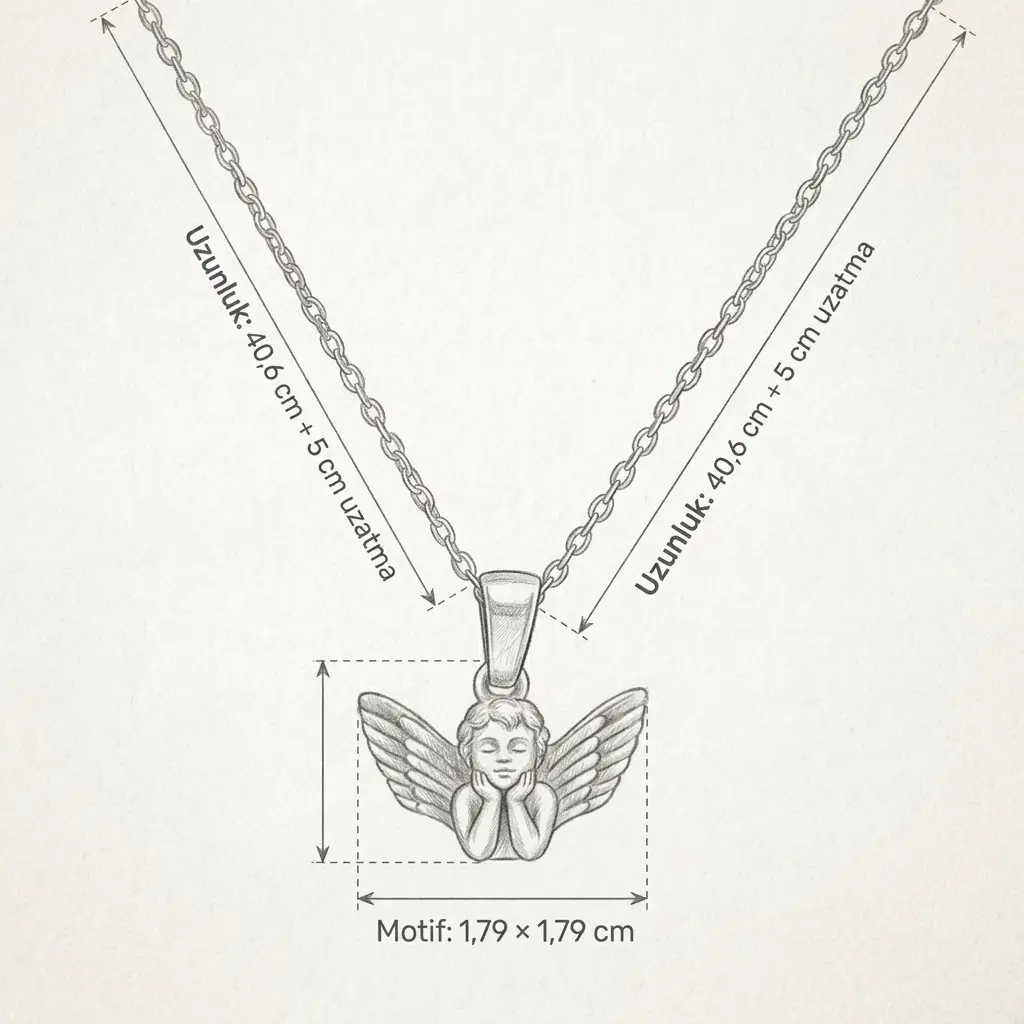 Cherubia Necklace | Çelik Kolye 6