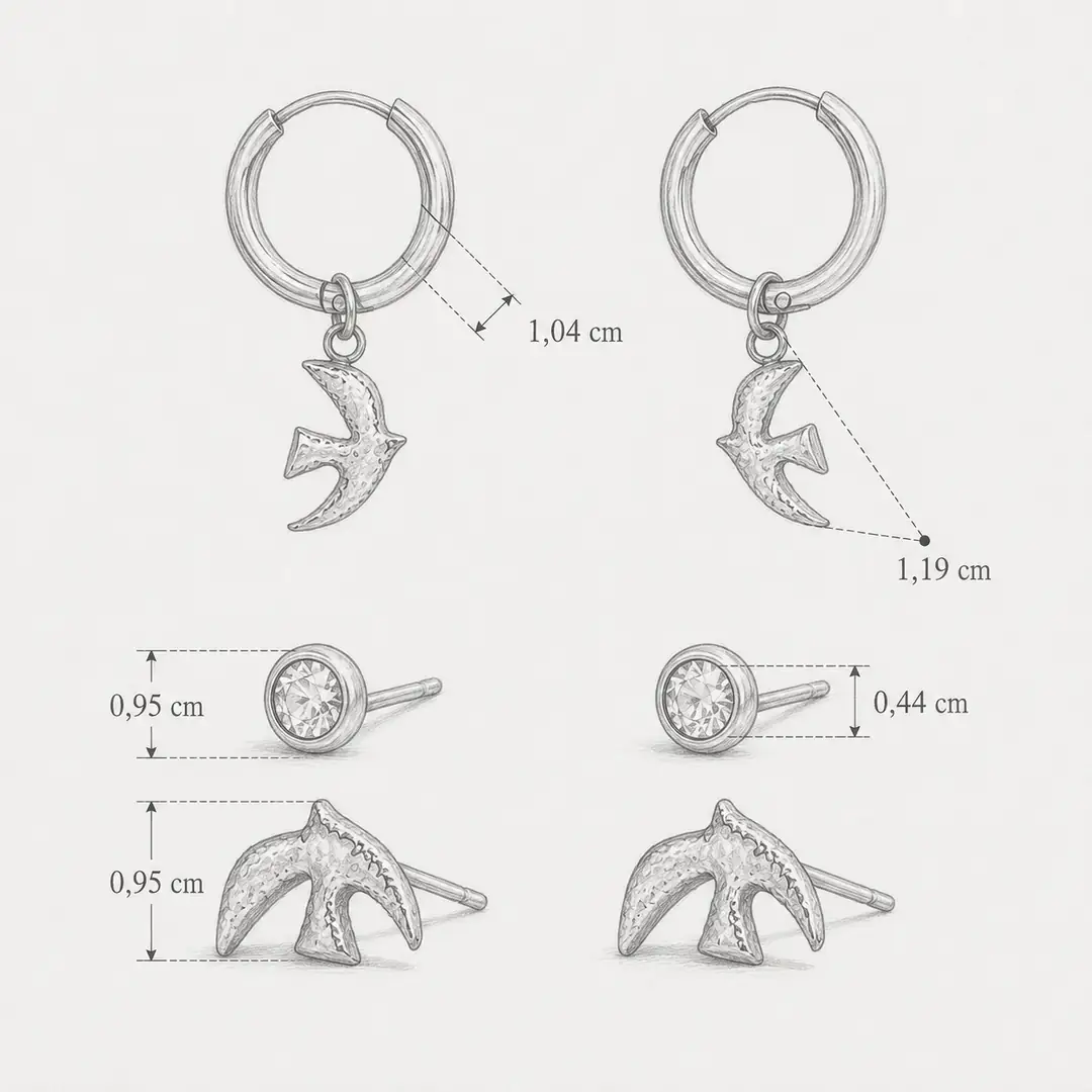 Yaklise Earring | Çelik Küpe 5