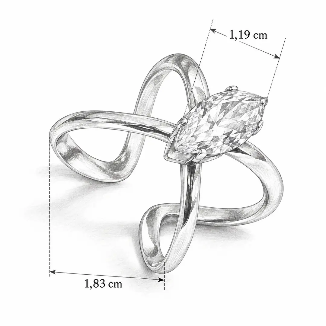 Incrocia Ring | Çelik Yüzük 5