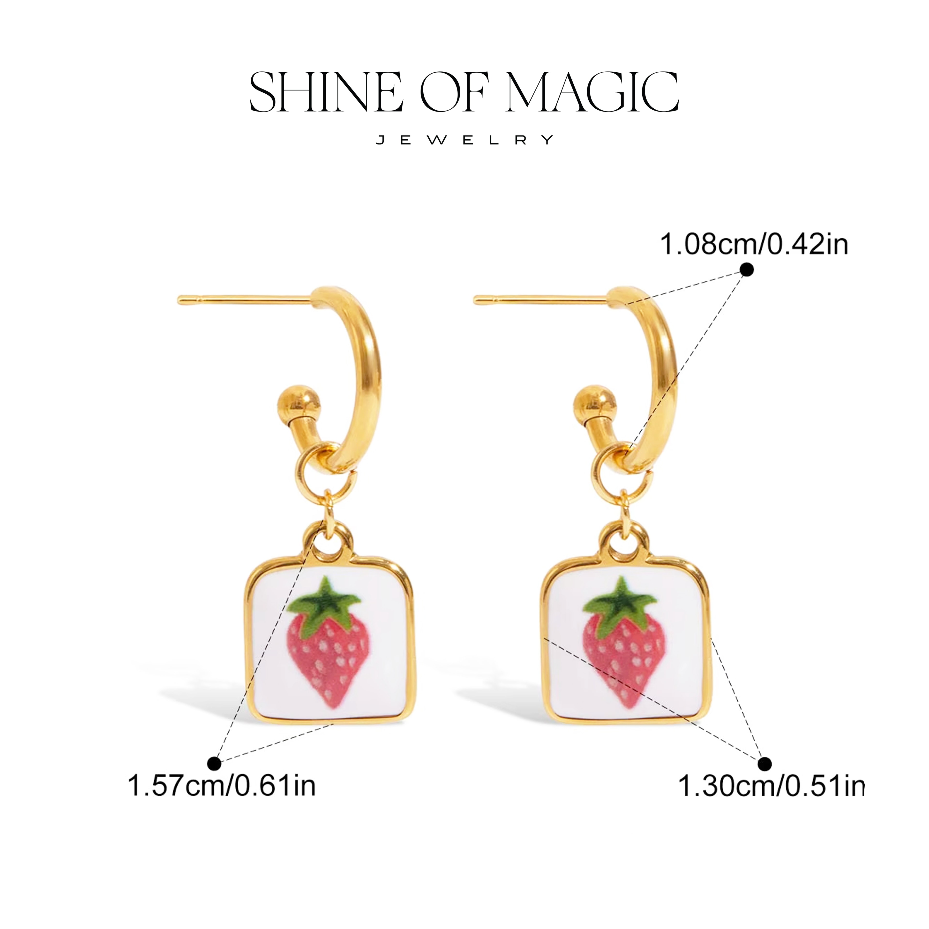 Fresa Earring | Çelik Küpe