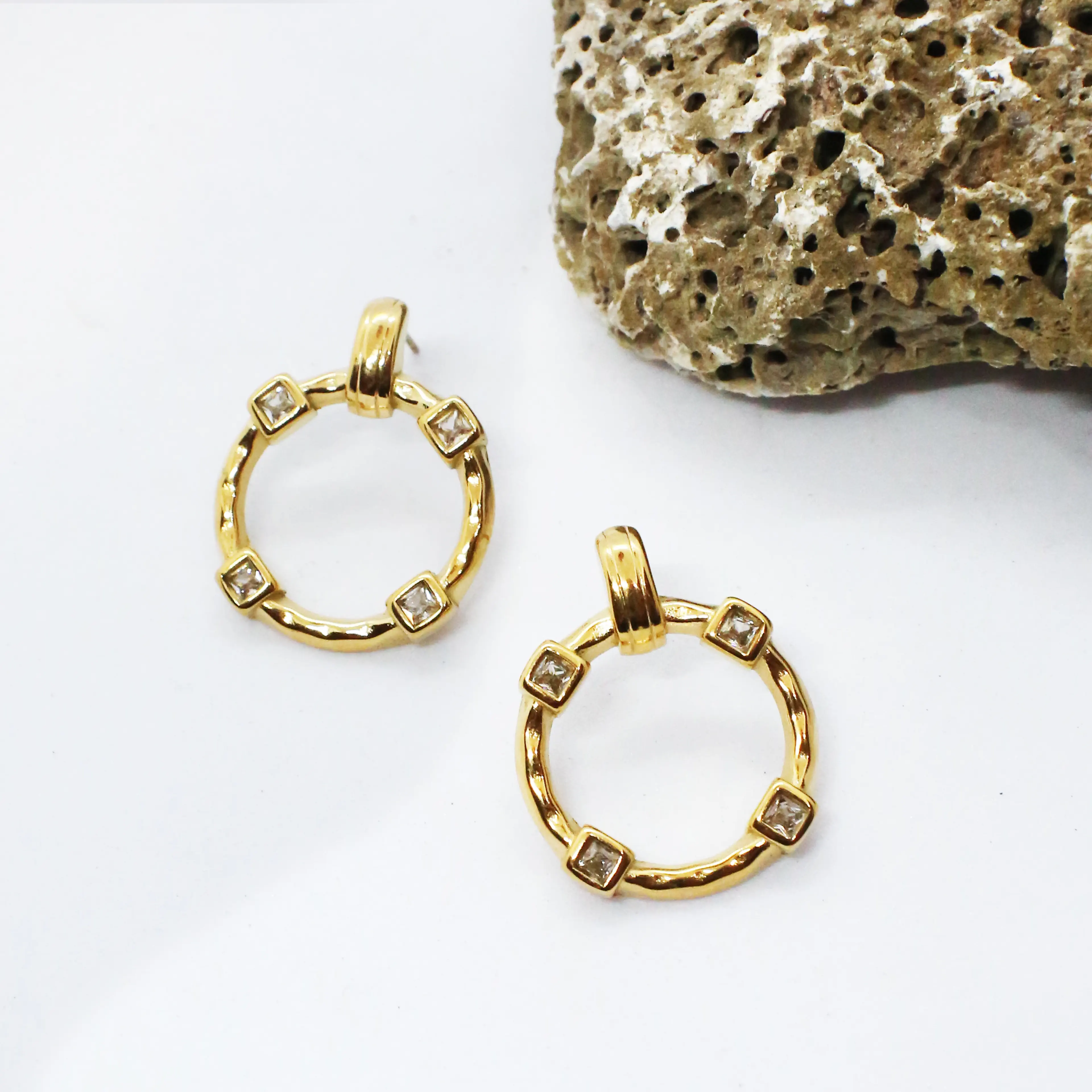 Cirvela Earring | Çelik Küpe