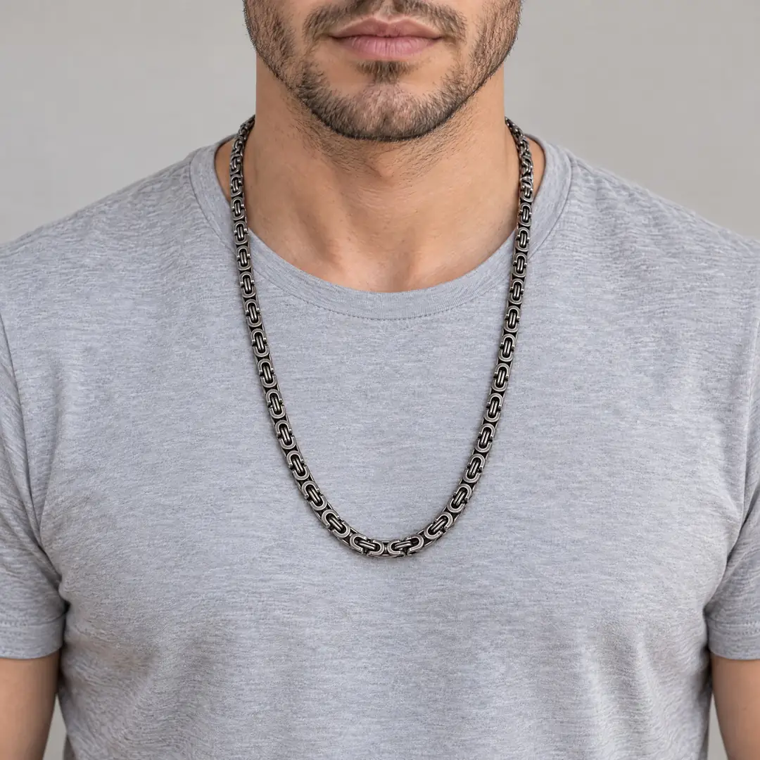 Brumvald Necklace | Erkek Çelik Kolye 2