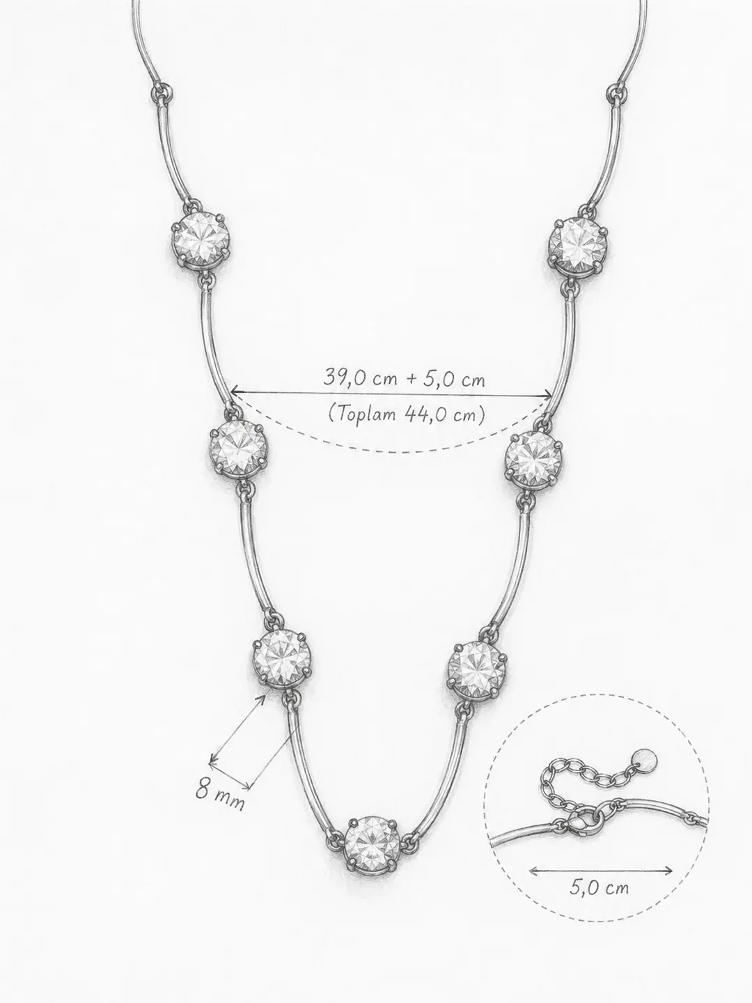 Naasino Necklace | Çelik Kolye 4