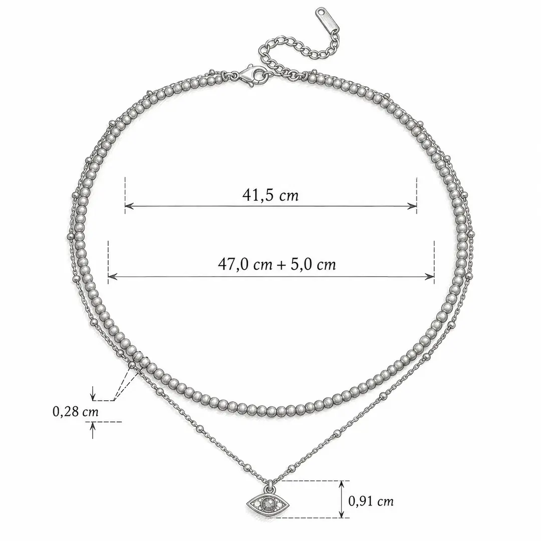 Occhiara Necklace | Boncuklu Kolye 8