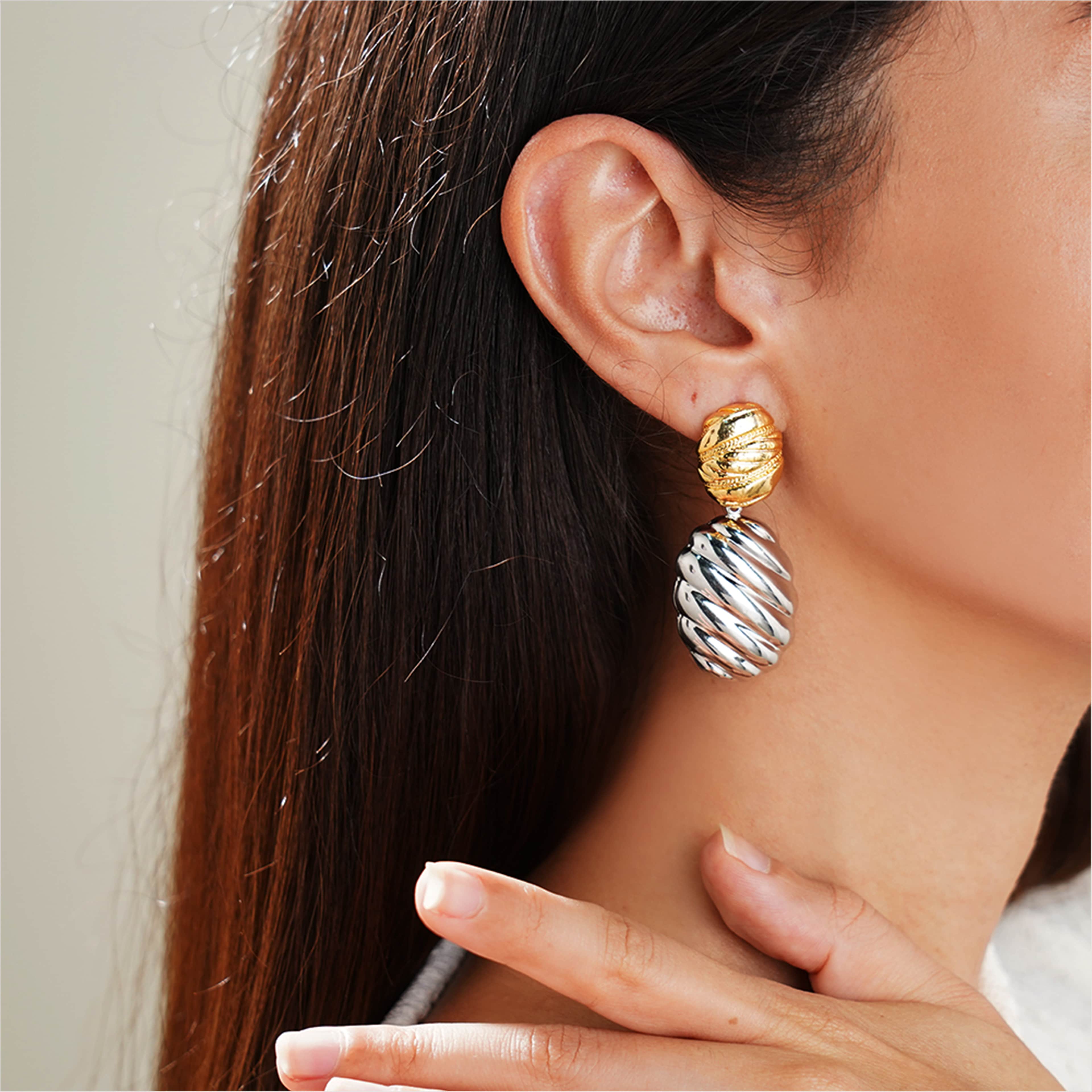 Calista Earring | Çelik Küpe