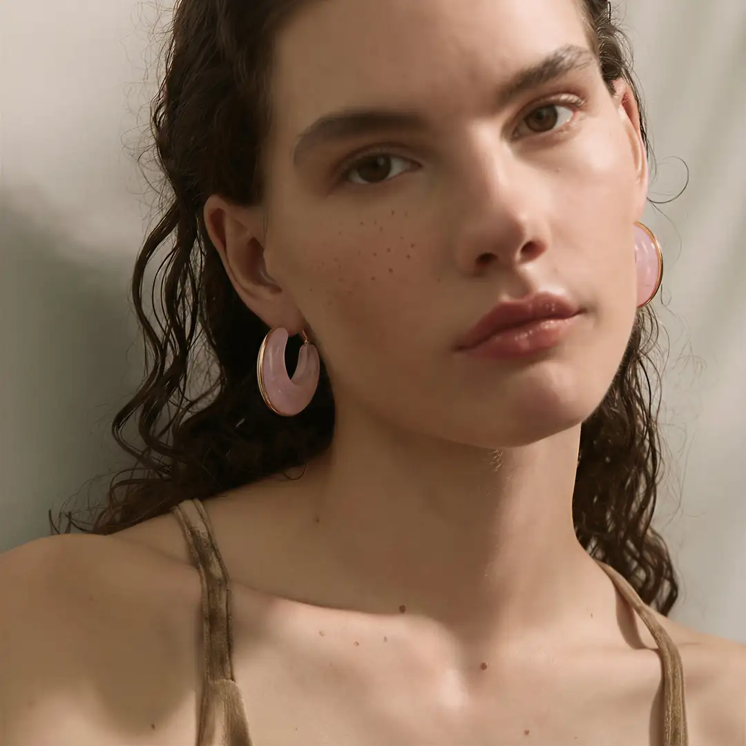 Rosavela Earring | Reçine Küpe 2