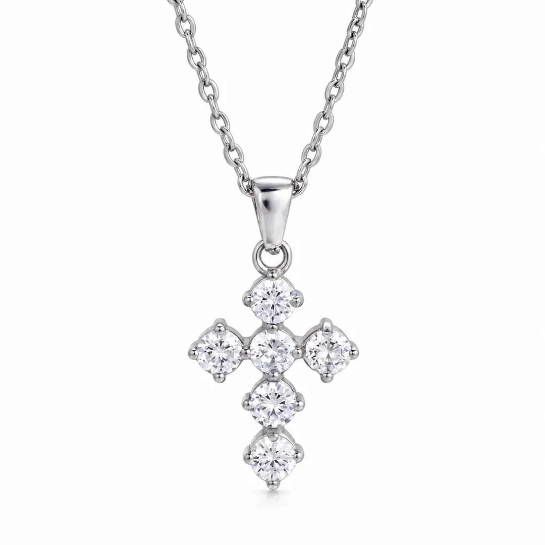 Crocina Silver Necklace | Çelik Kolye