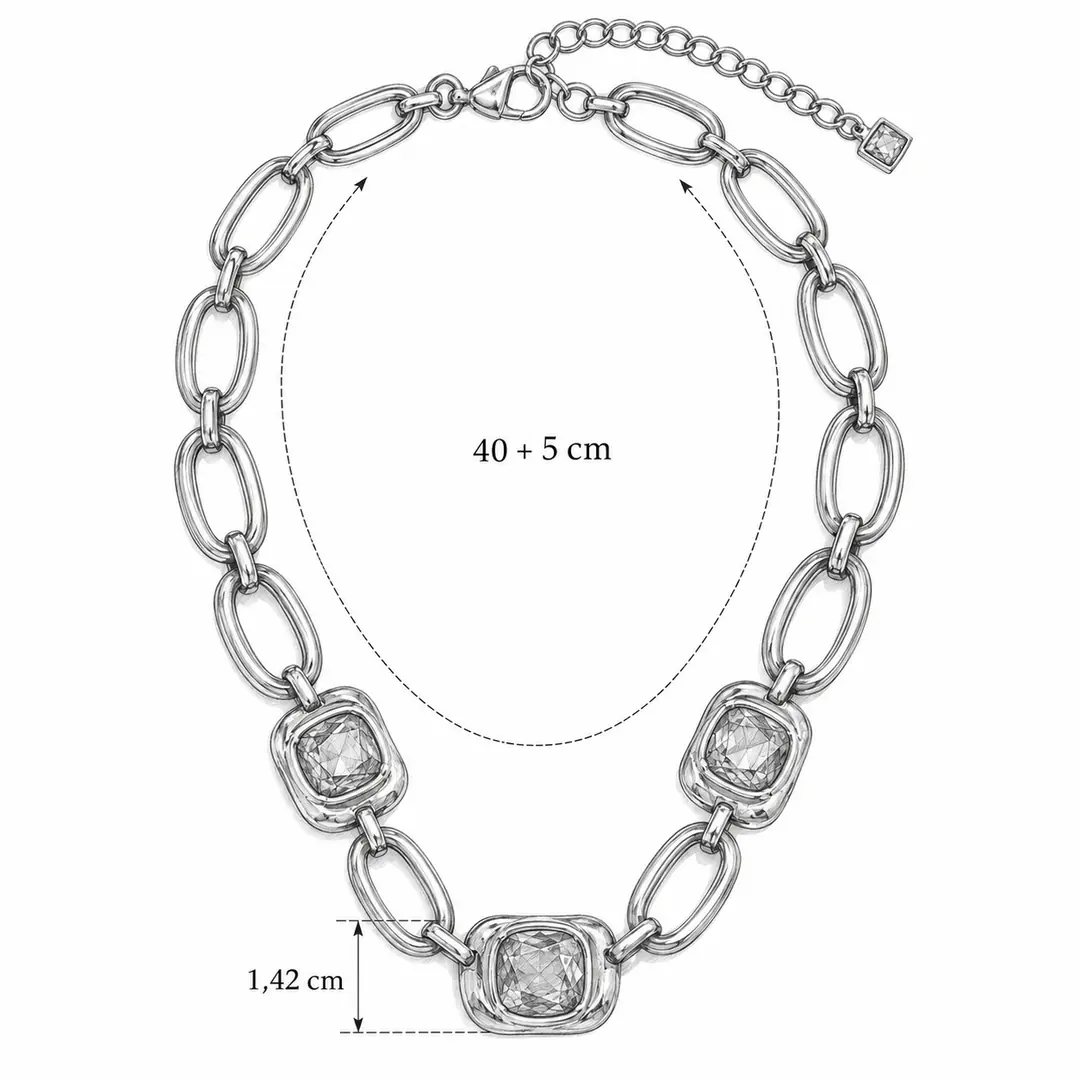 Tripletta Necklace | Çelik Kolye 2